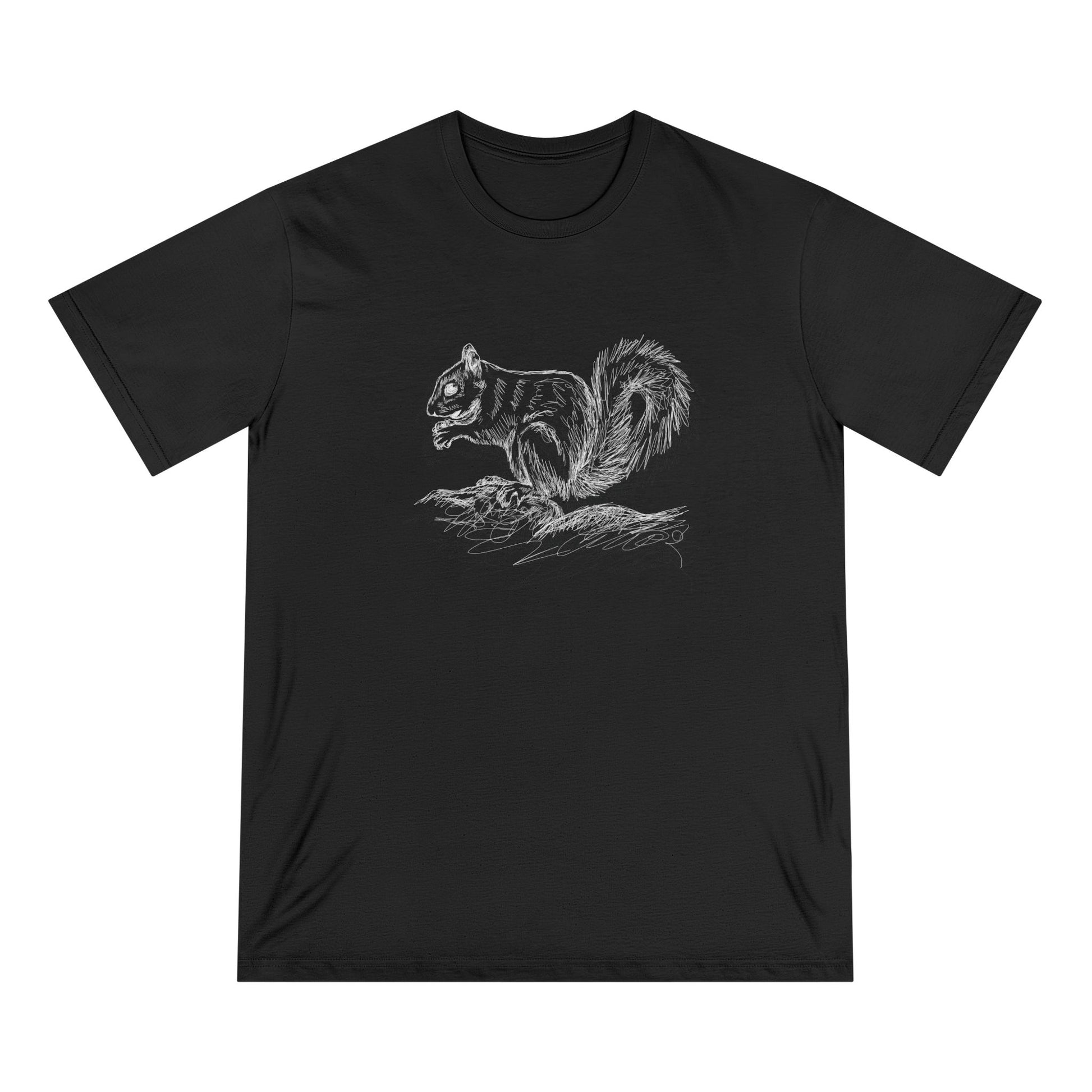 Squirrel Sketch Women 100% Organic Cotton T-Shirt - Canvasses