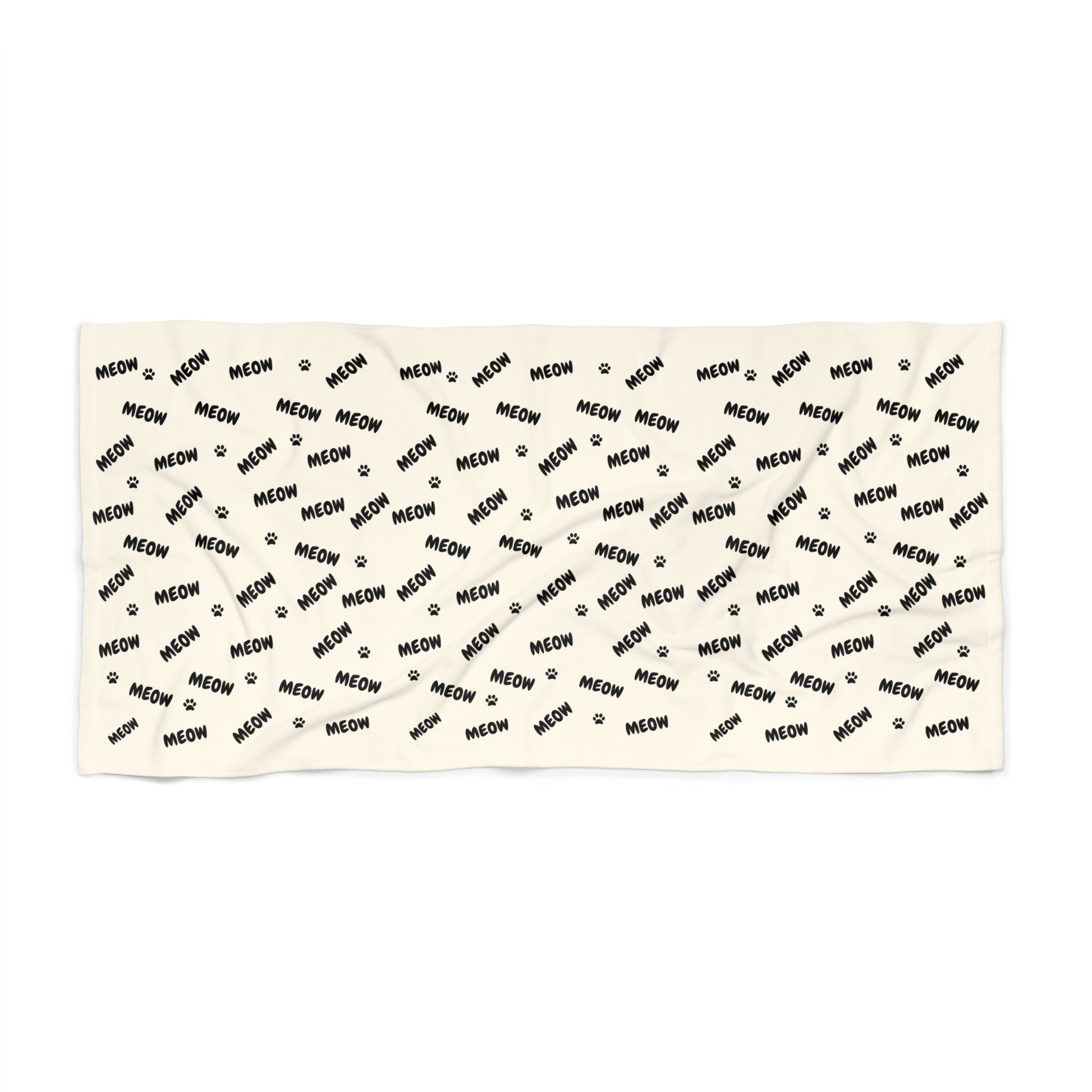 Meow Meow Oversized Beach Towel - Canvasses