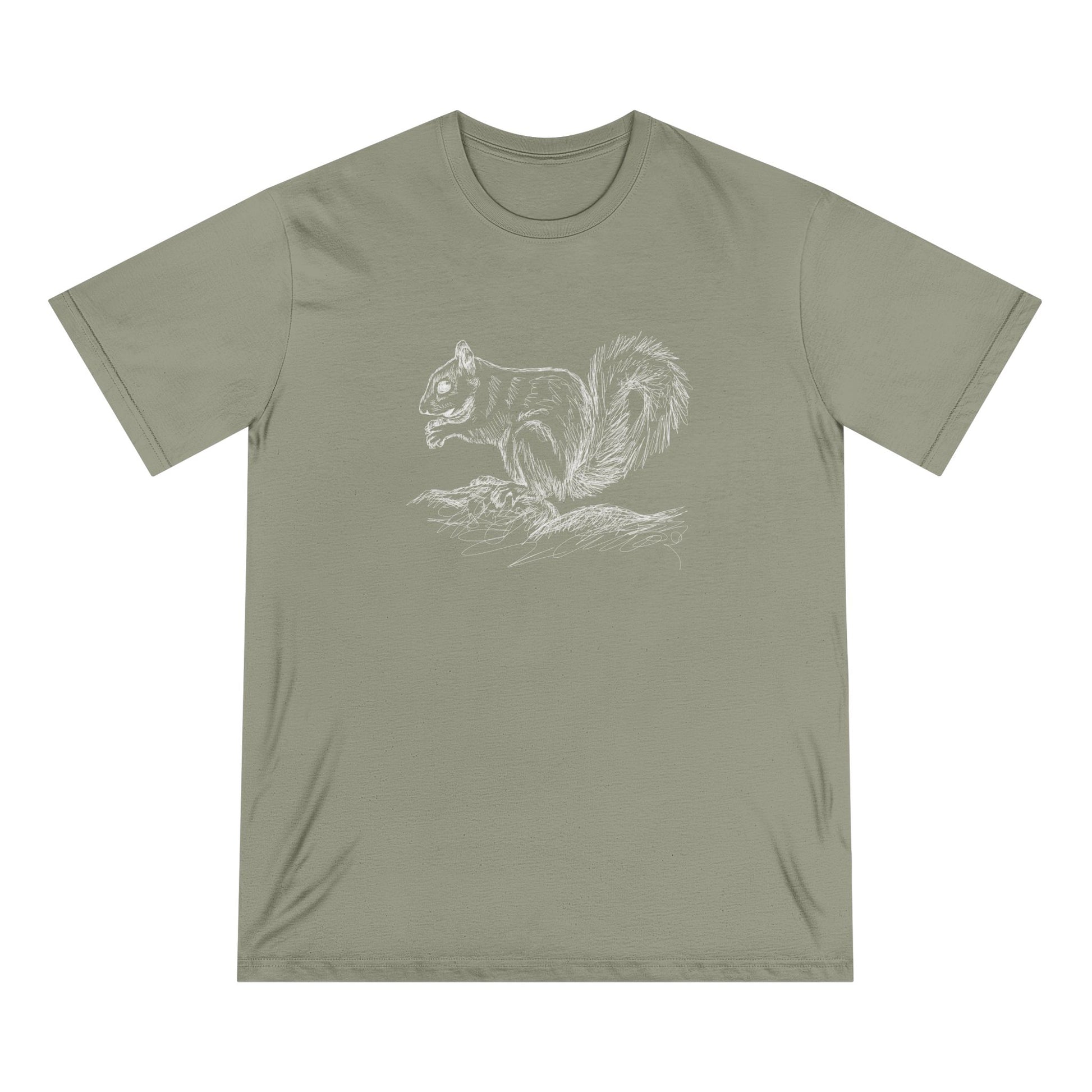 Squirrel Sketch Women 100% Organic Cotton T-Shirt - Canvasses