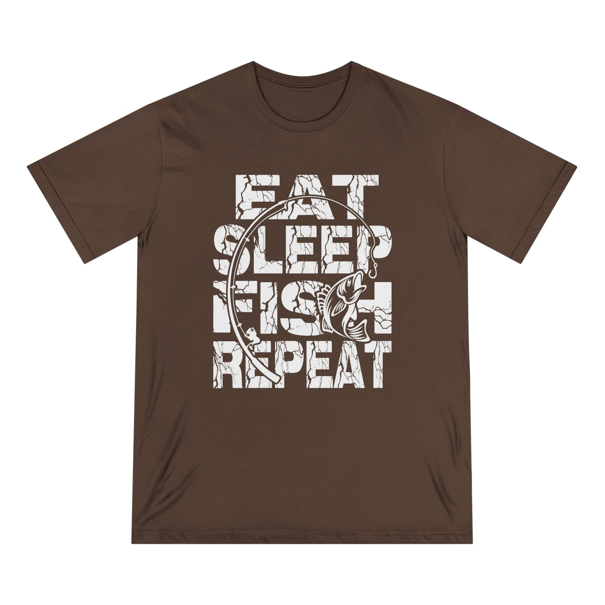 Fish Repeat Men 100% Organic Cotton Staple T-Shirt - Canvasses