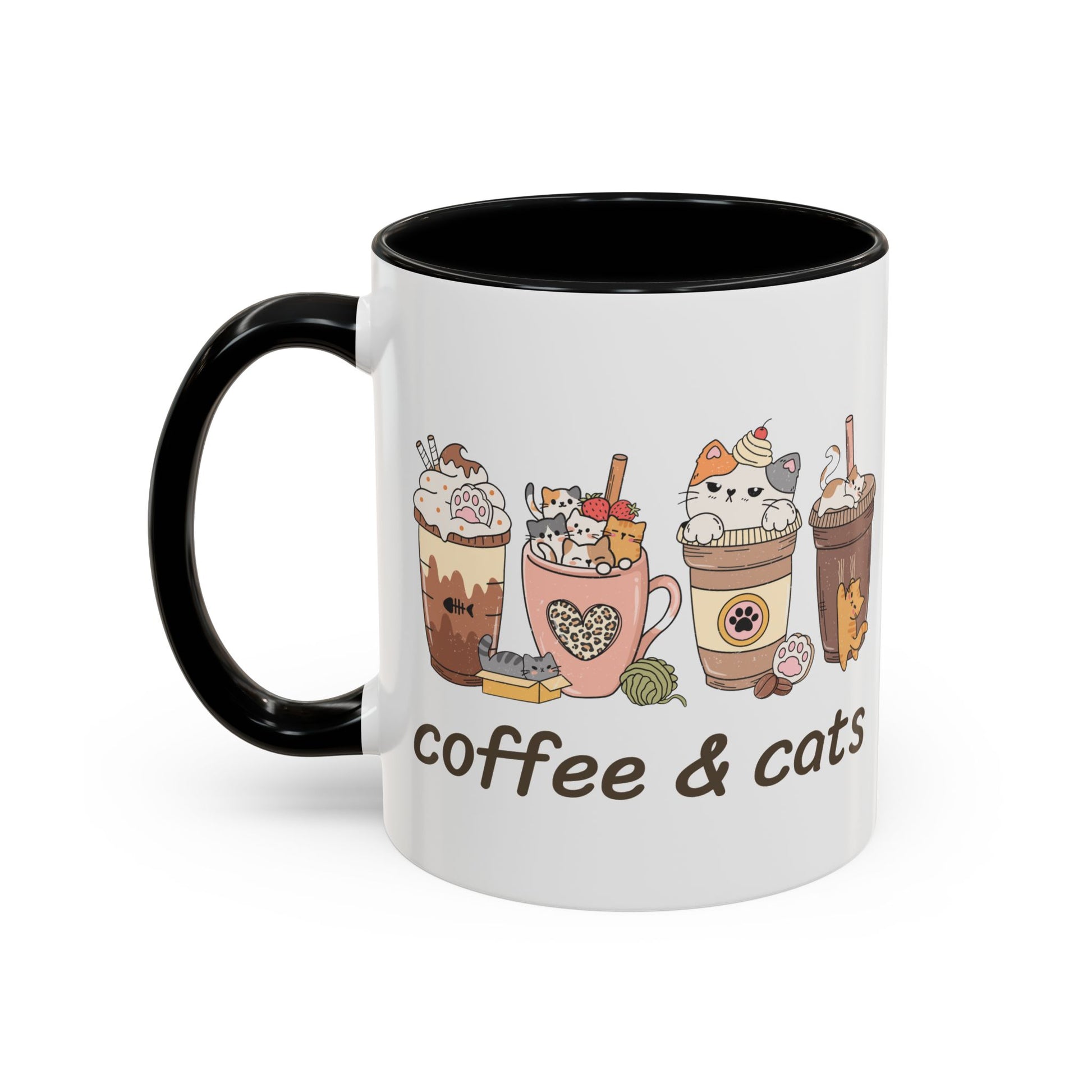 Coffee & Cats Accent Mug - Canvasses