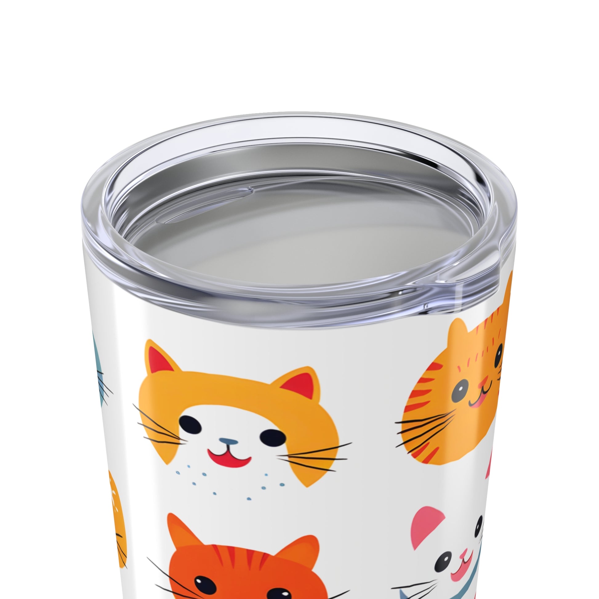 Cat Faces 20 oz Stainless Steel Tumbler - Canvasses