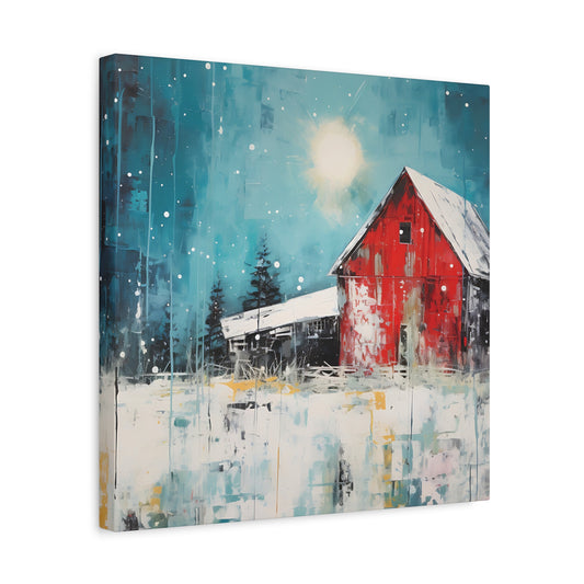 Red Refuge Canvas Wall Art Square - Canvasses