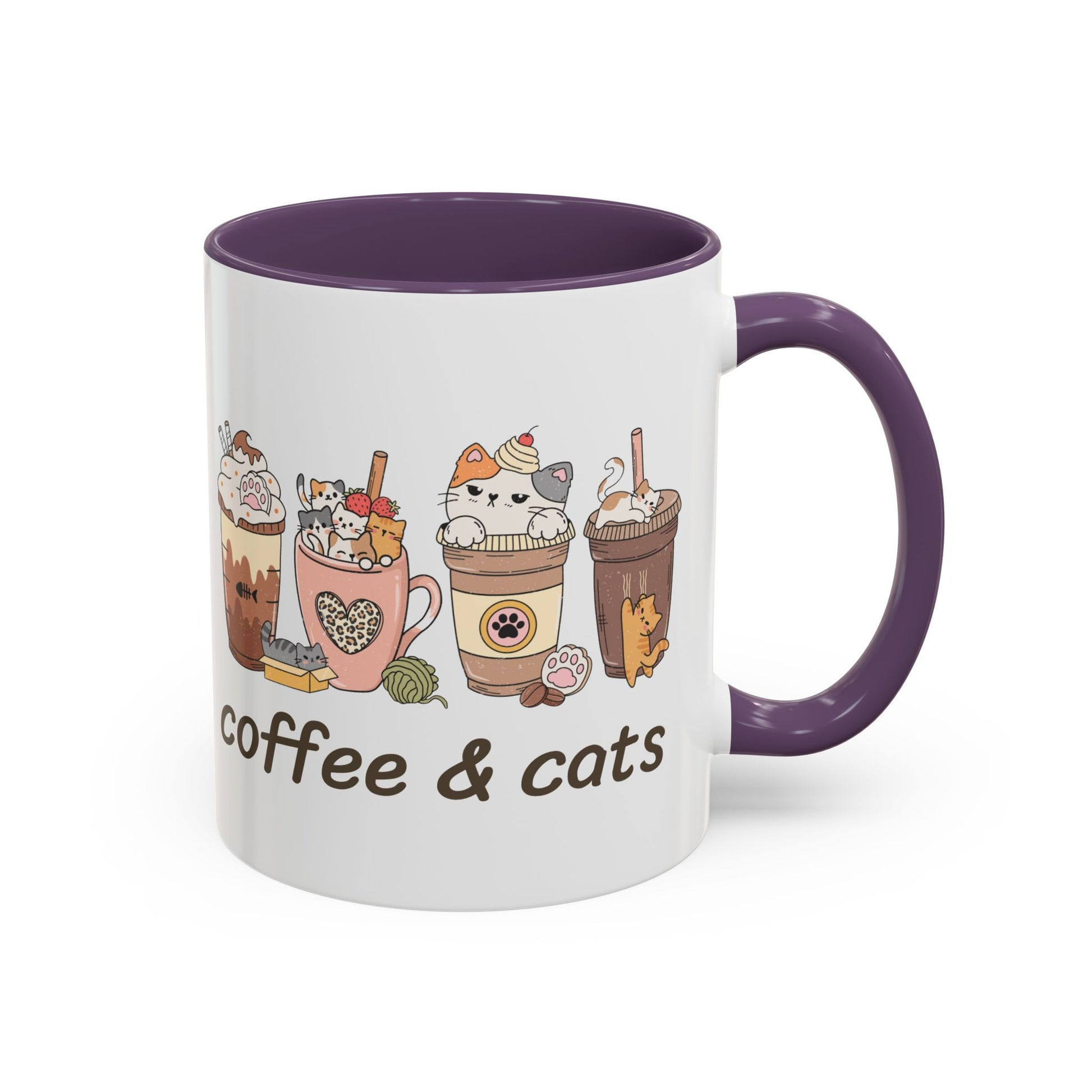 Coffee & Cats Accent Mug - Canvasses