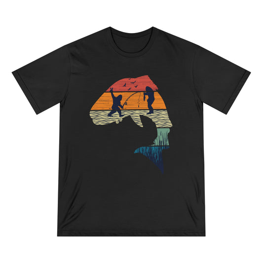 Fish Sasquatch Men 100% Organic Cotton Staple T-Shirt - Canvasses
