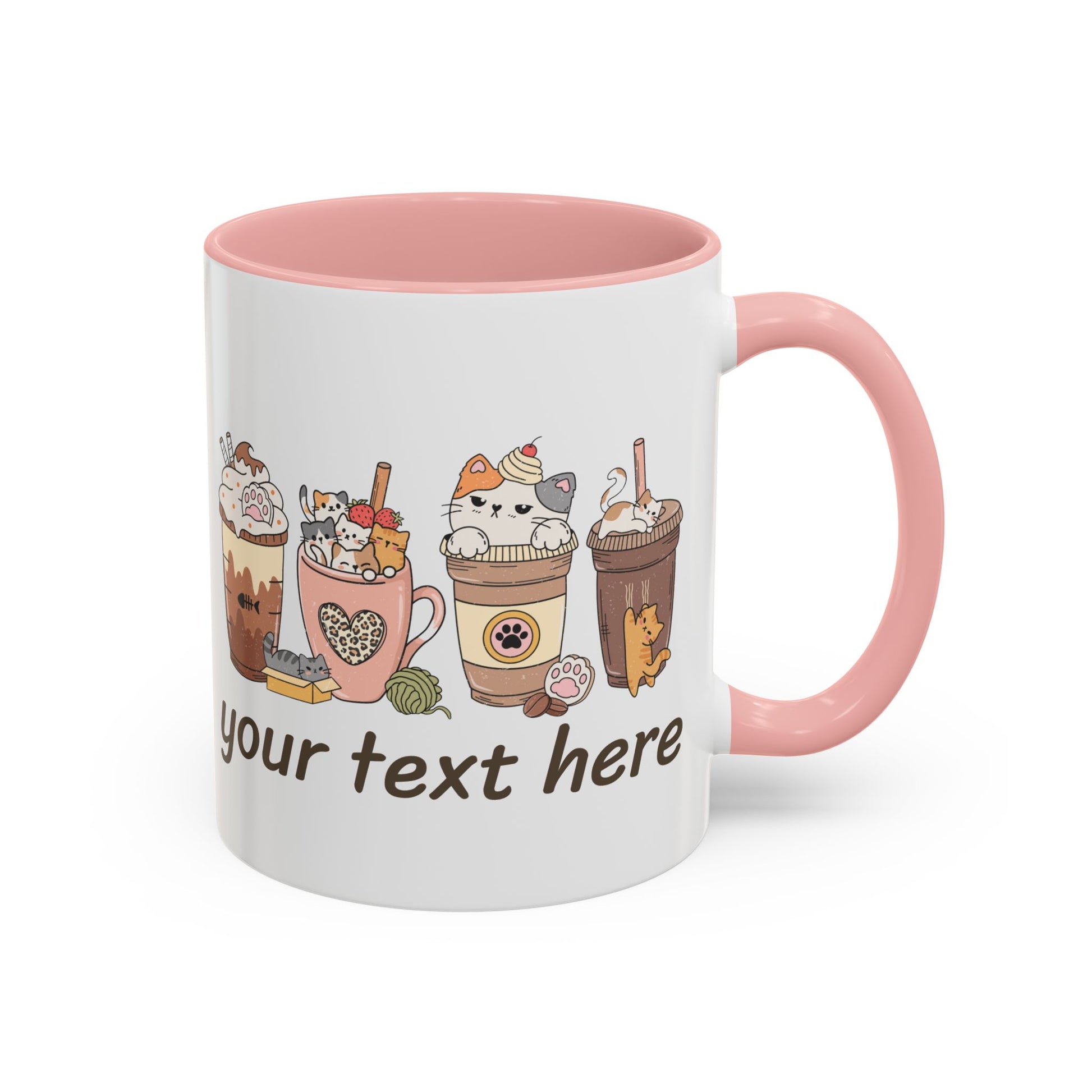 Coffee & Cats Personalized Accent Mug - Canvasses