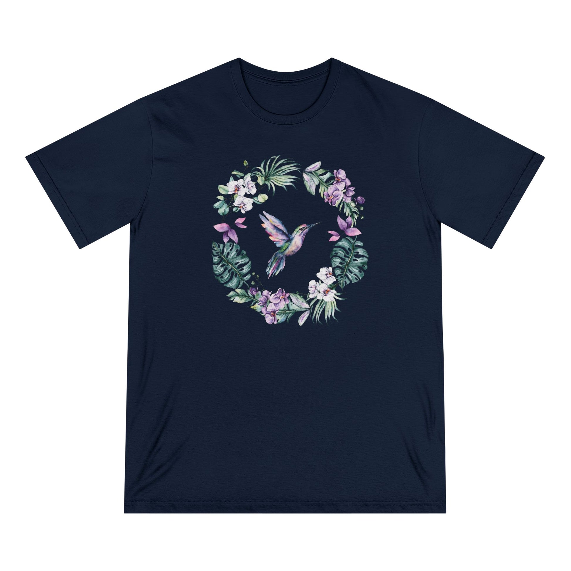 Hummingbird Orchid Women 100% Organic T-Shirt - Canvasses