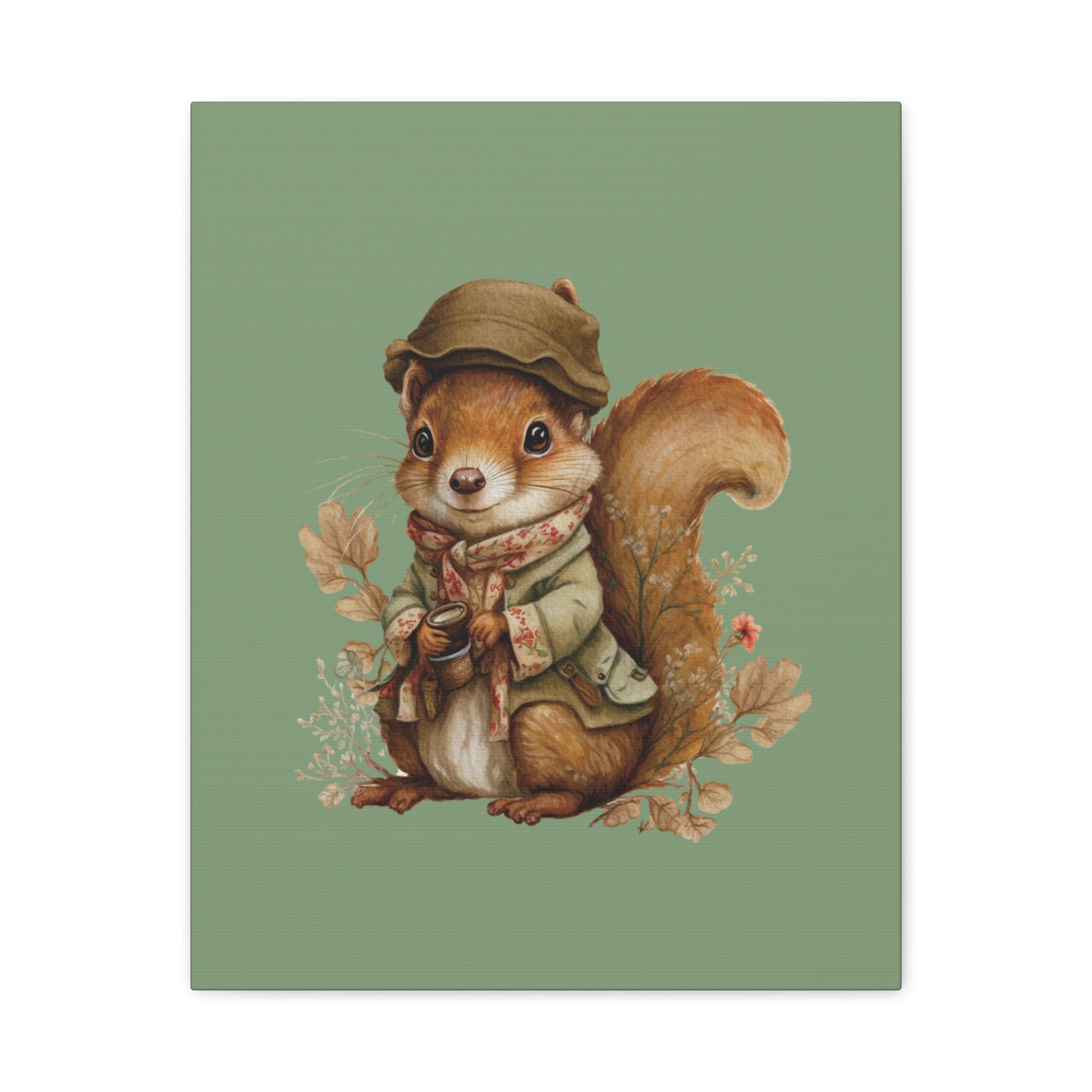 The Nut Collector Canvas Wall Art Vertical - Canvasses