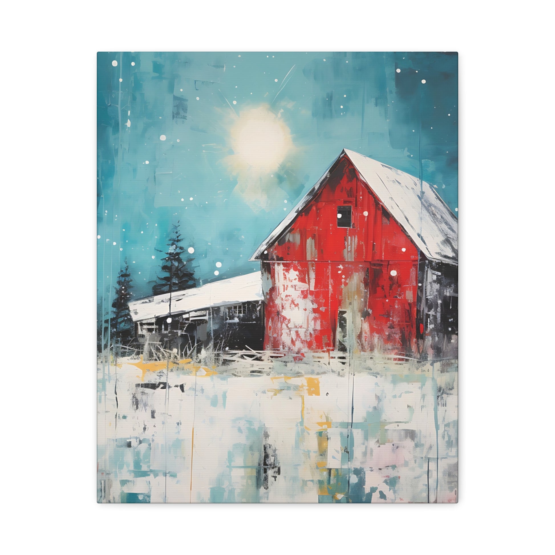 Red Refuge Canvas Wall Art Vertical - Canvasses