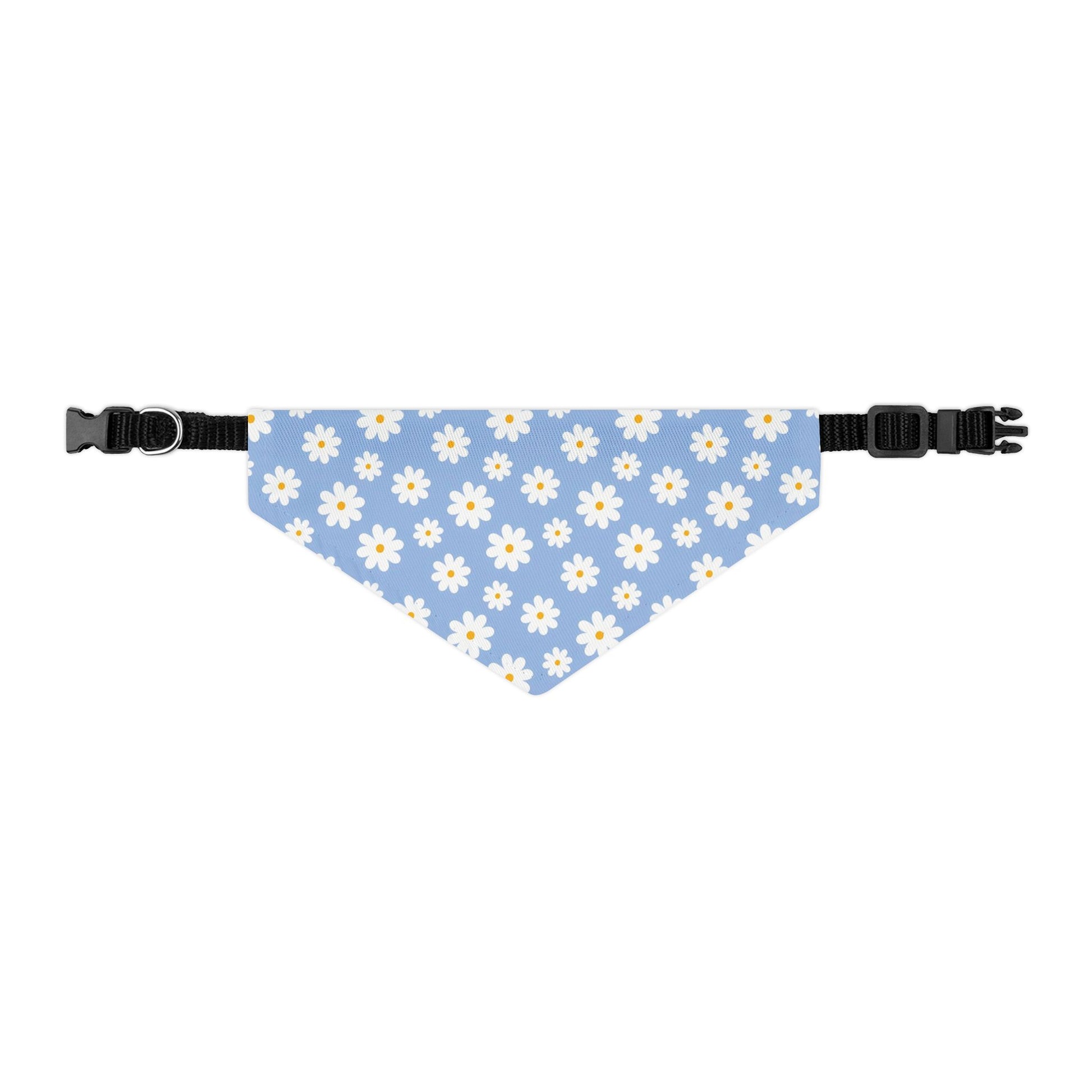 Blue Daisies Pet Bandana Collar - Canvasses
