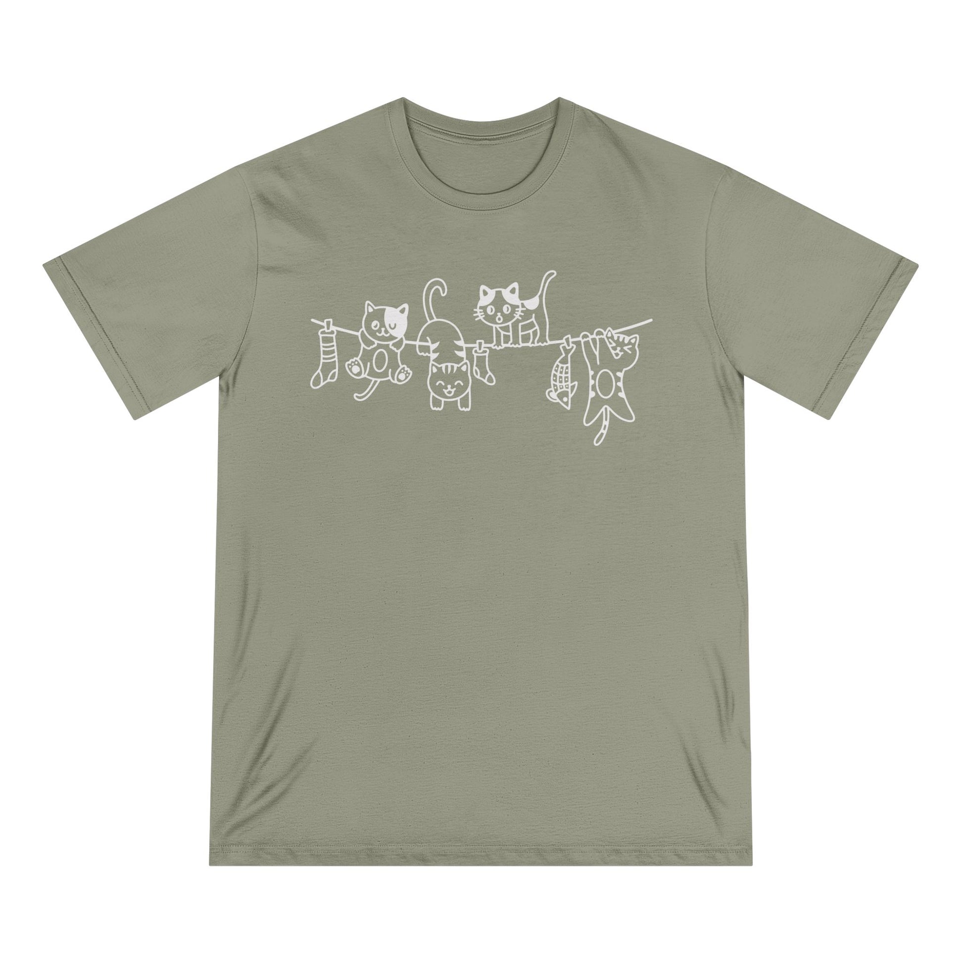 Hanging Cats Women 100% Organic Cotton T-Shirt - Canvasses