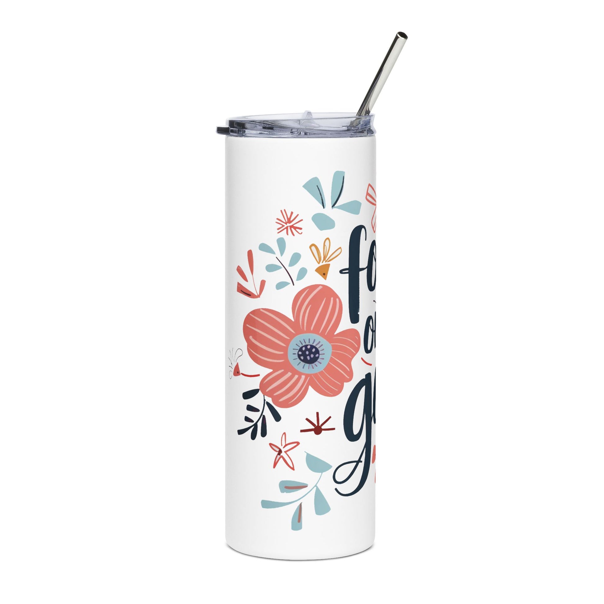 Focus on the Good 20 oz Skinny Tumbler - Canvasses