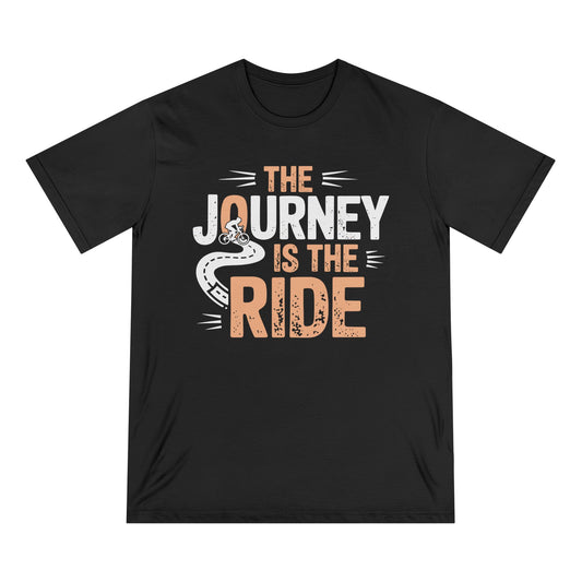 Bike Journey Men 100% Organic Cotton Staple T-Shirt - Canvasses