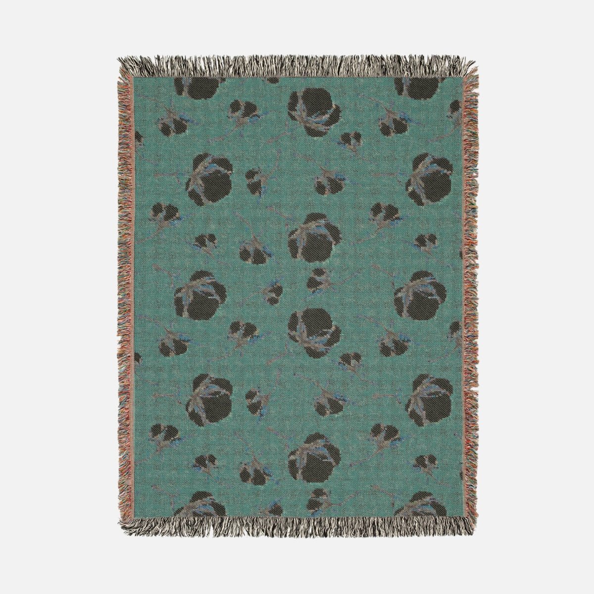 Rosy Brown 100% Cotton Woven Blanket - Canvasses