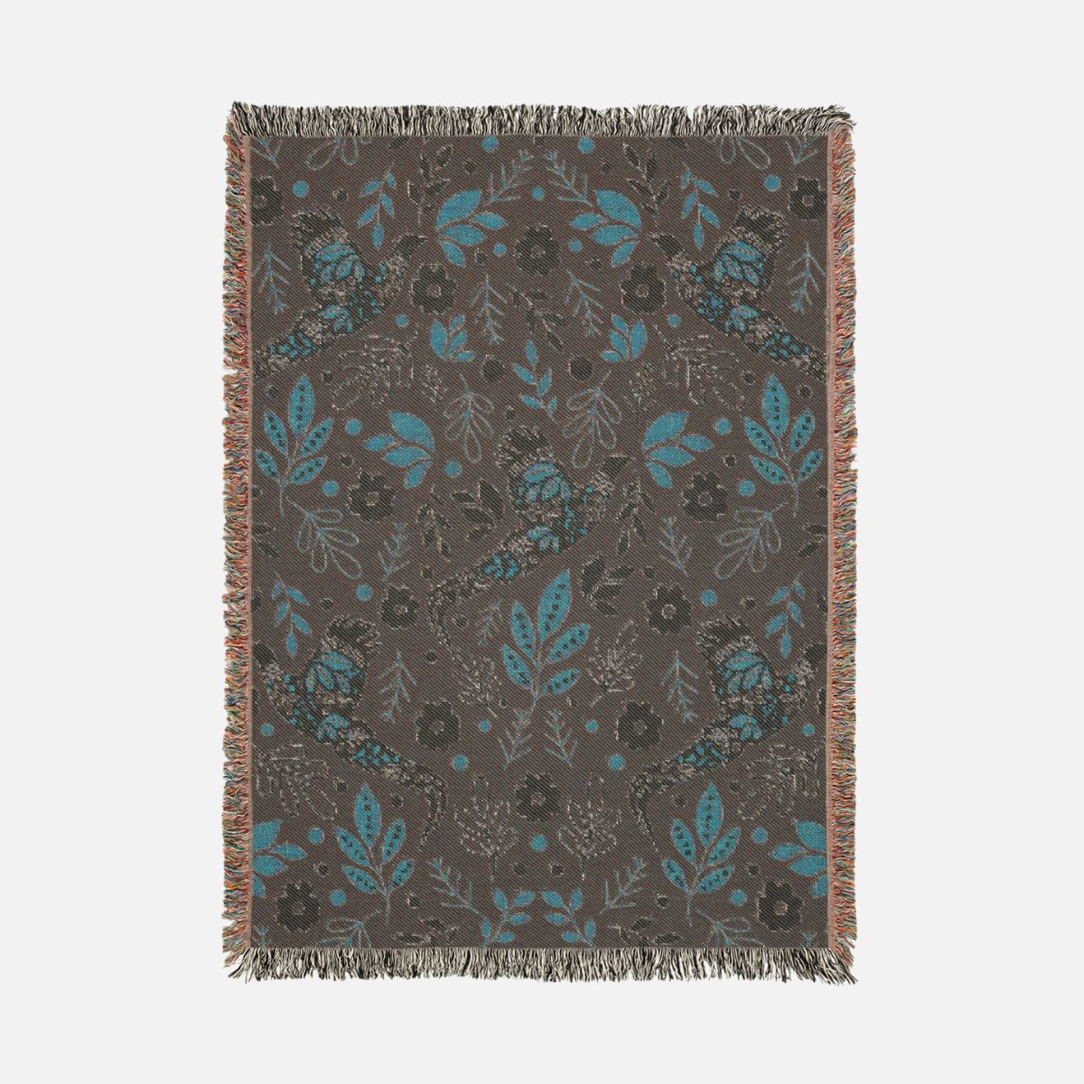 Enchanted Bird Garden 100% Cotton Woven Blanket - Canvasses
