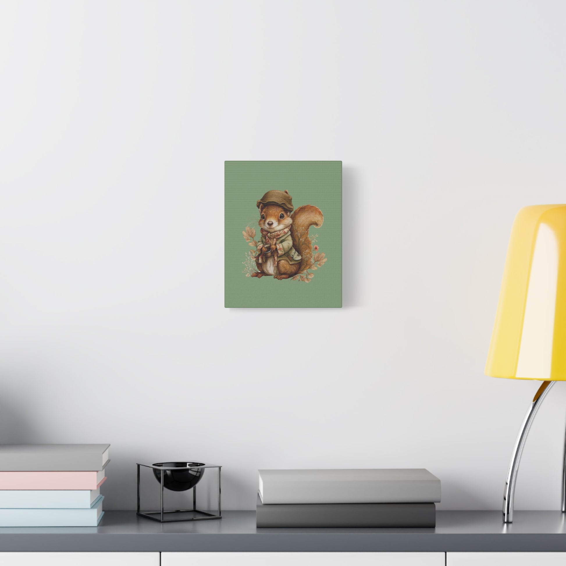 The Nut Collector Canvas Wall Art Vertical - Canvasses