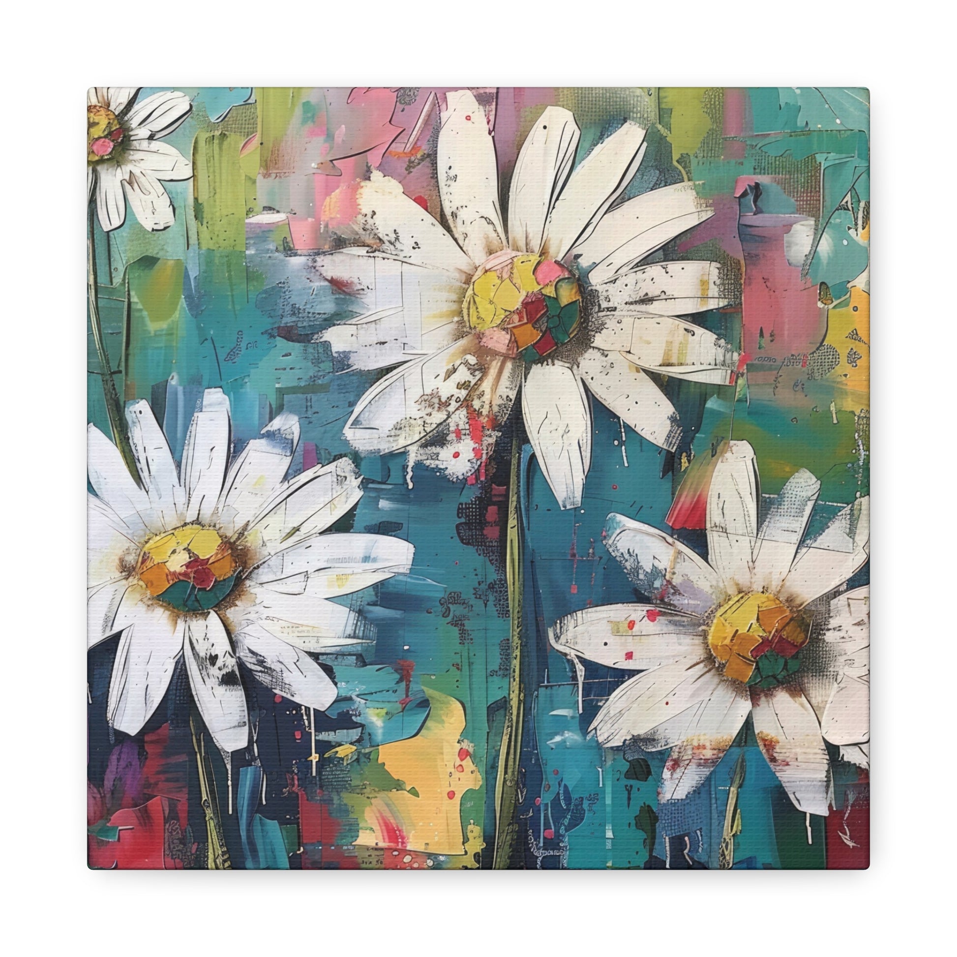 Daisy Daydream Canvas Wall Art Square - Canvasses