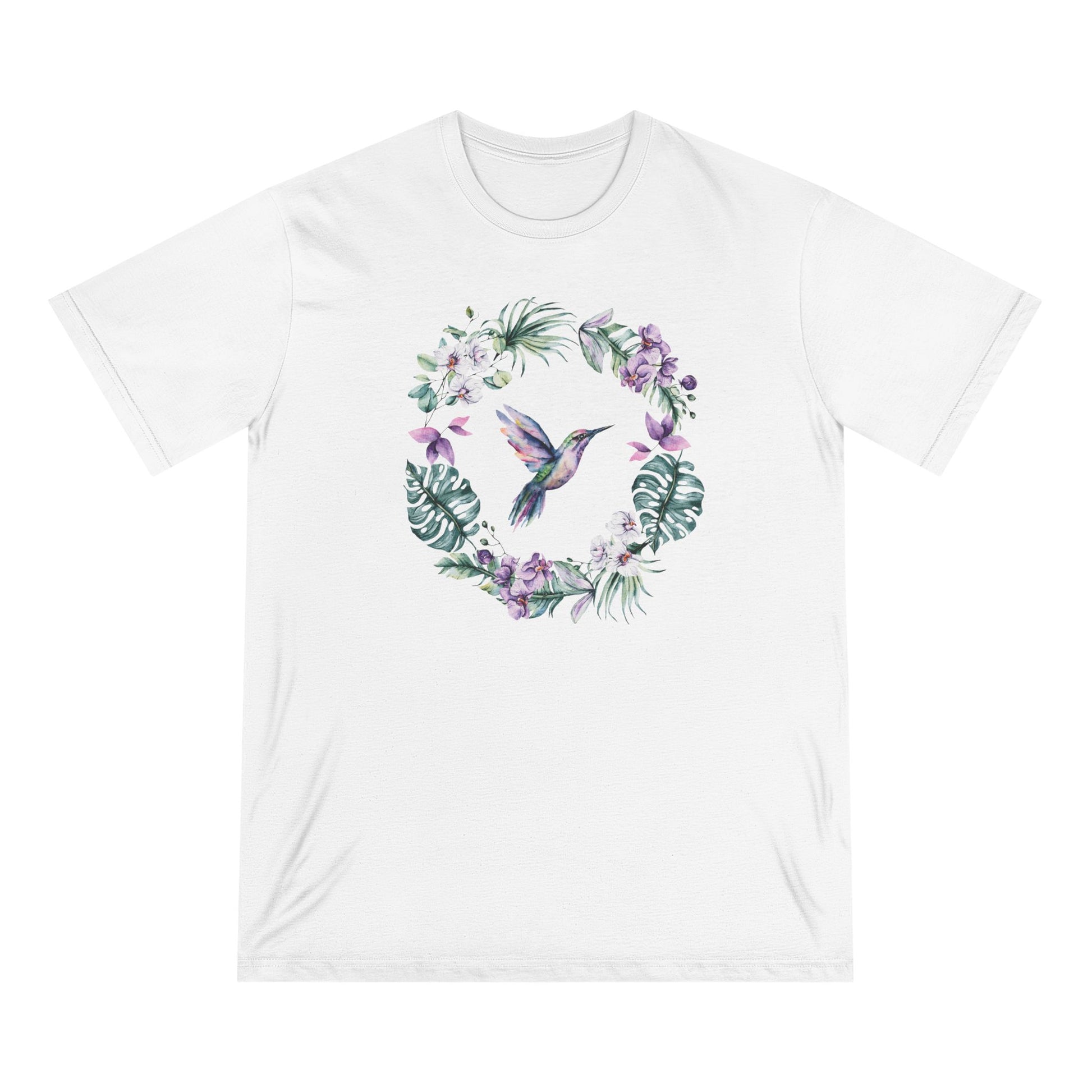 Hummingbird Orchid Women 100% Organic T-Shirt - Canvasses
