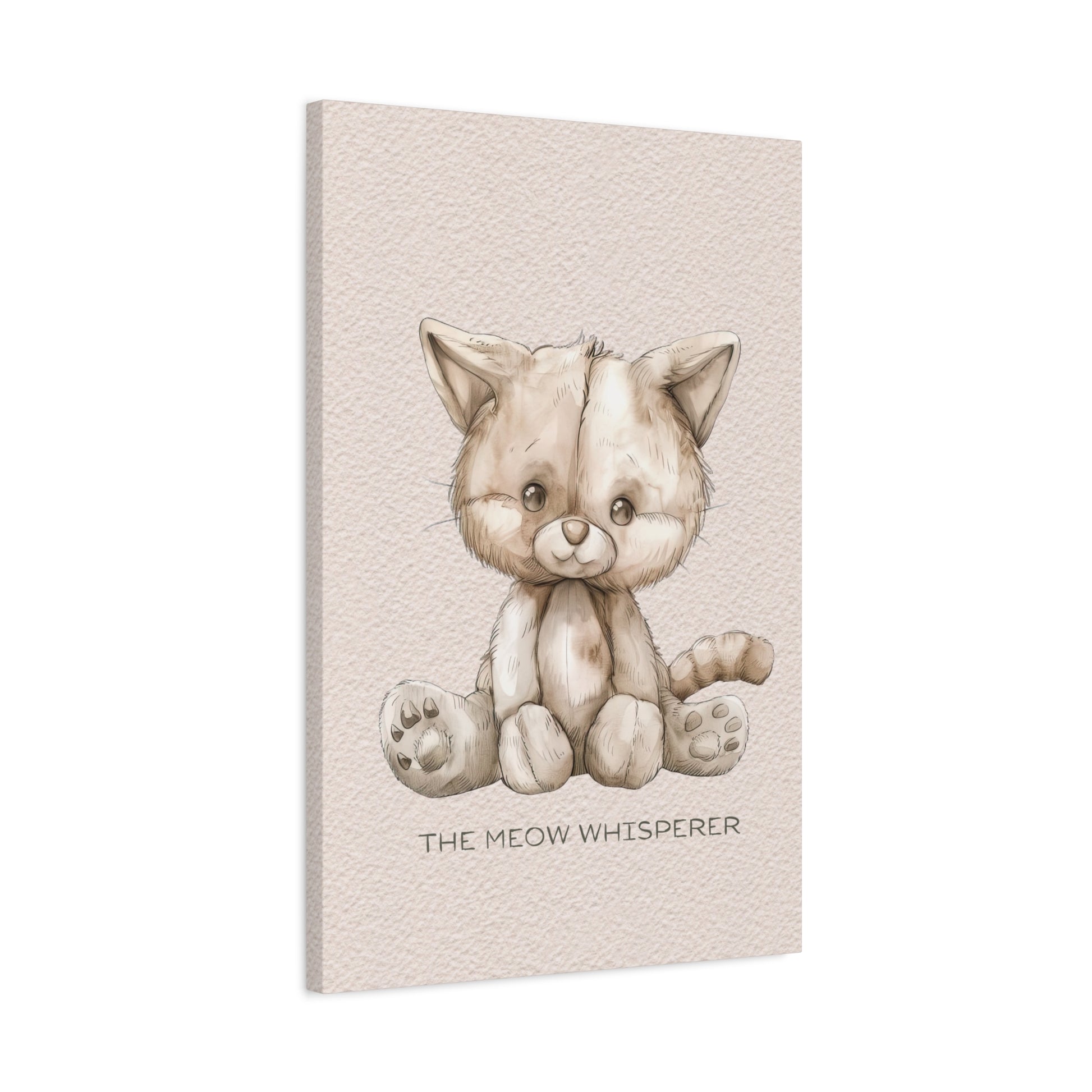Meow Whisperer Canvas Wall Art Vertical - Canvasses