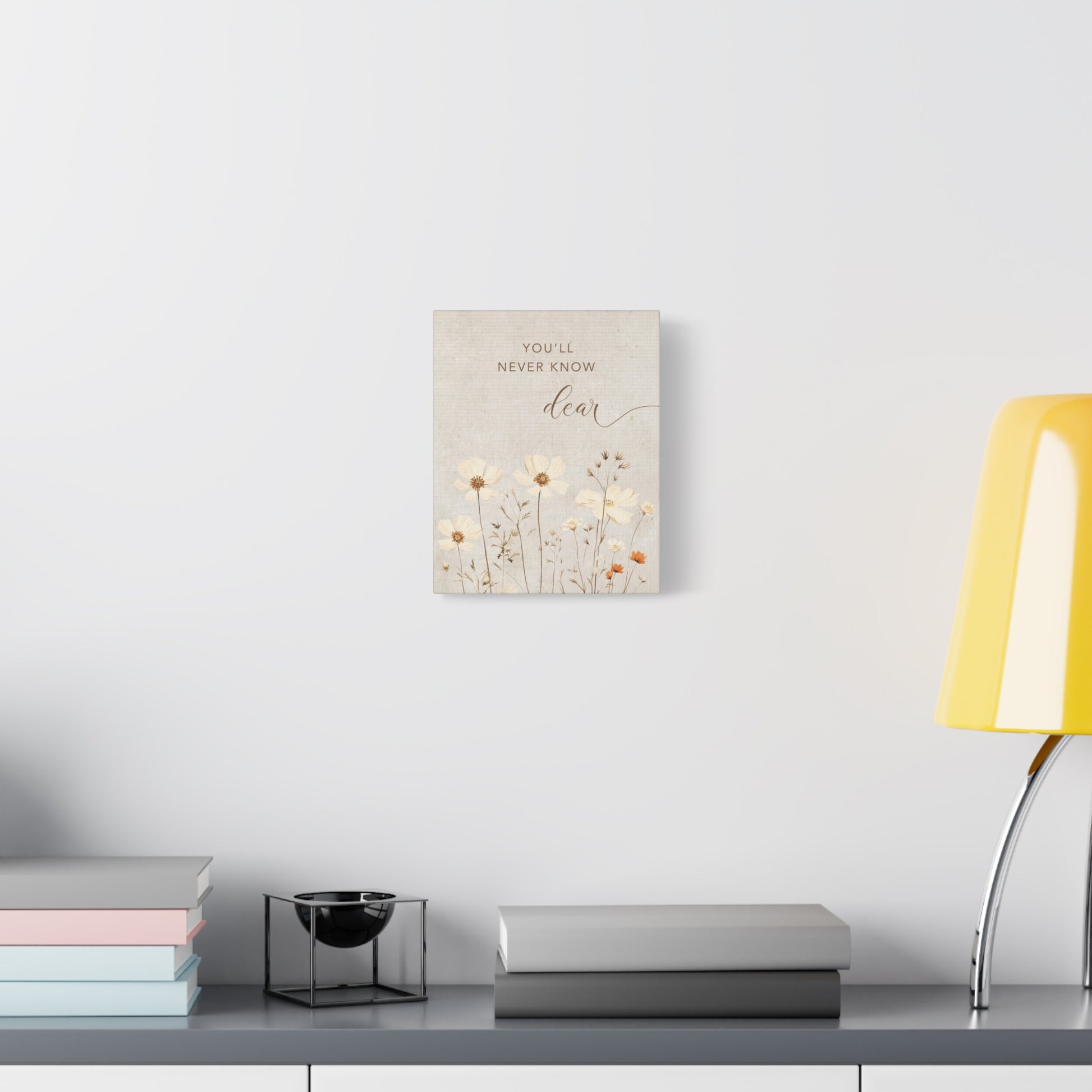 Dearest Wildflower Canvas Wall Art Vertical - Canvasses