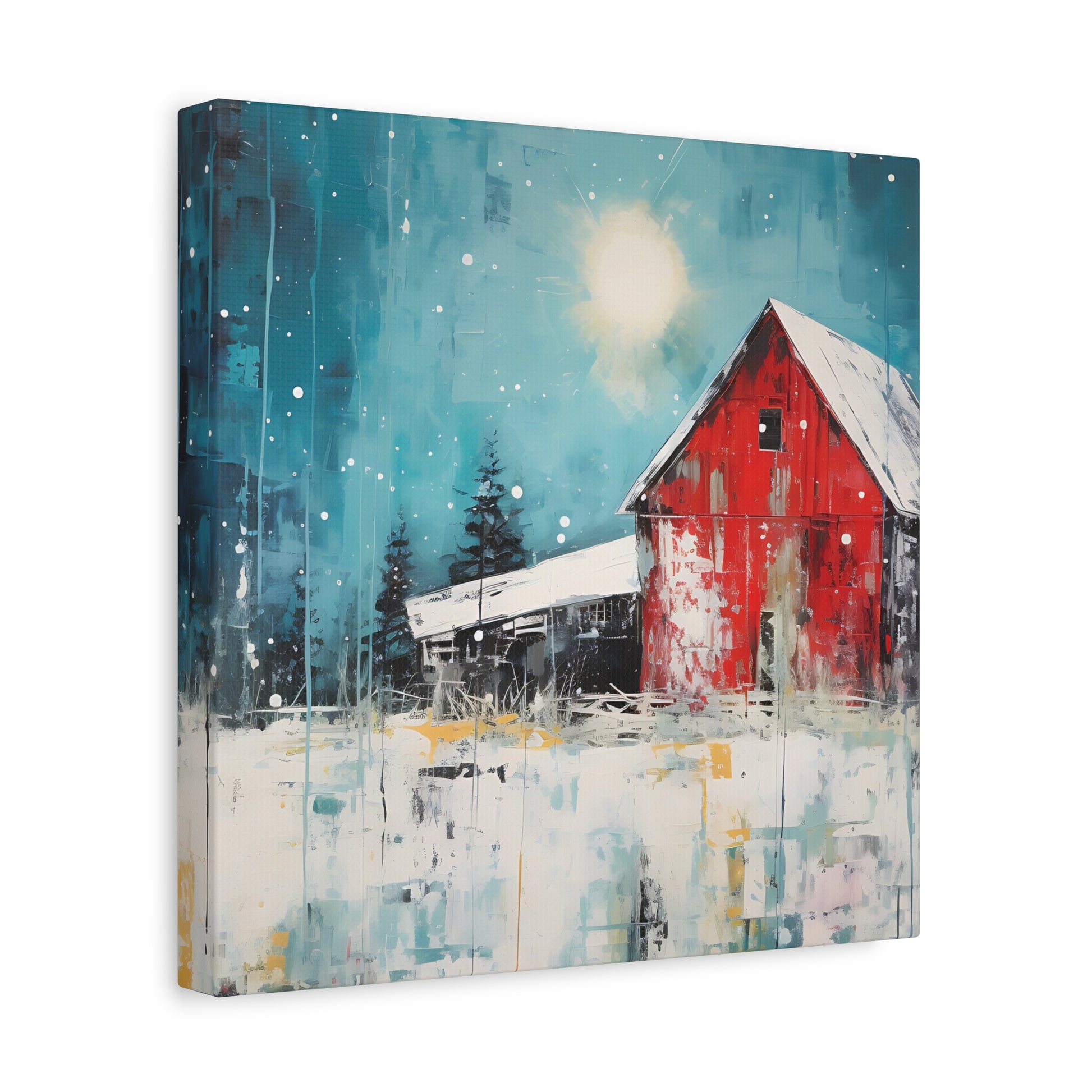 Red Refuge Canvas Wall Art Square - Canvasses
