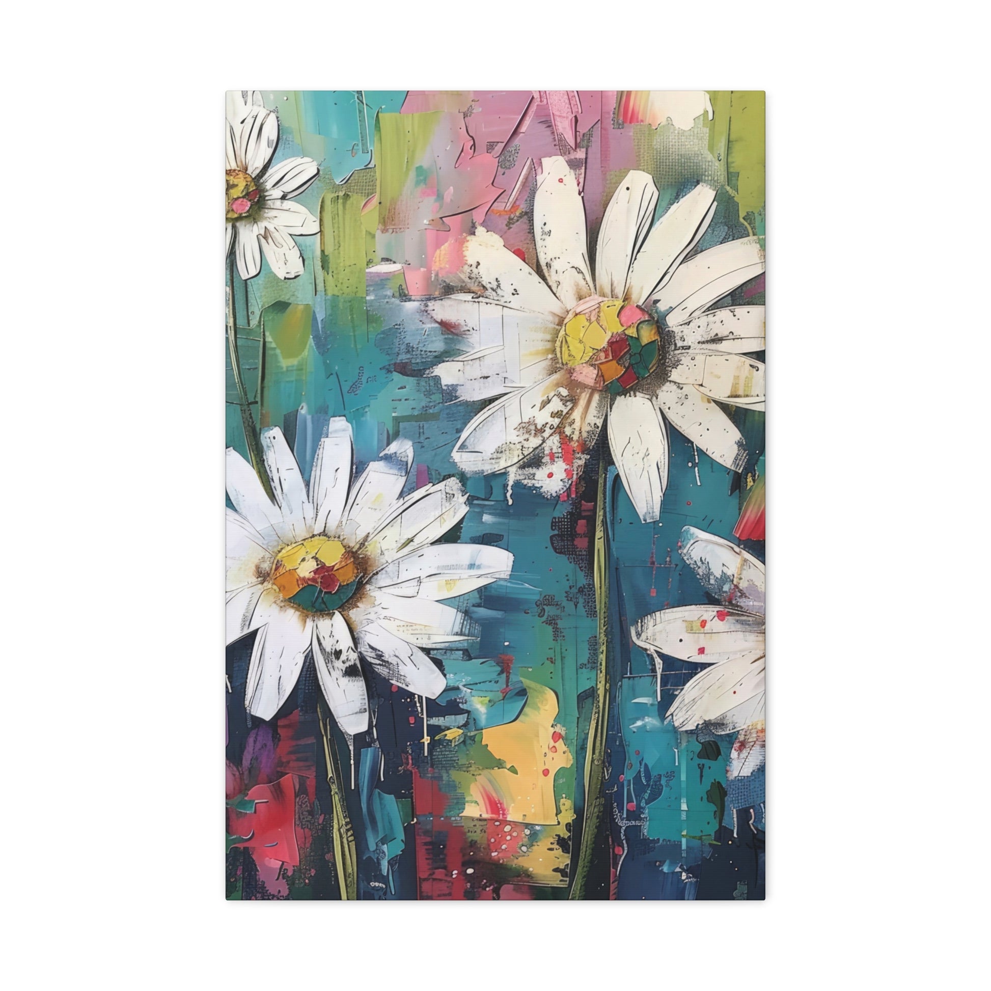Daisy Daydreams Canvas Wall Art Vertical - Canvasses