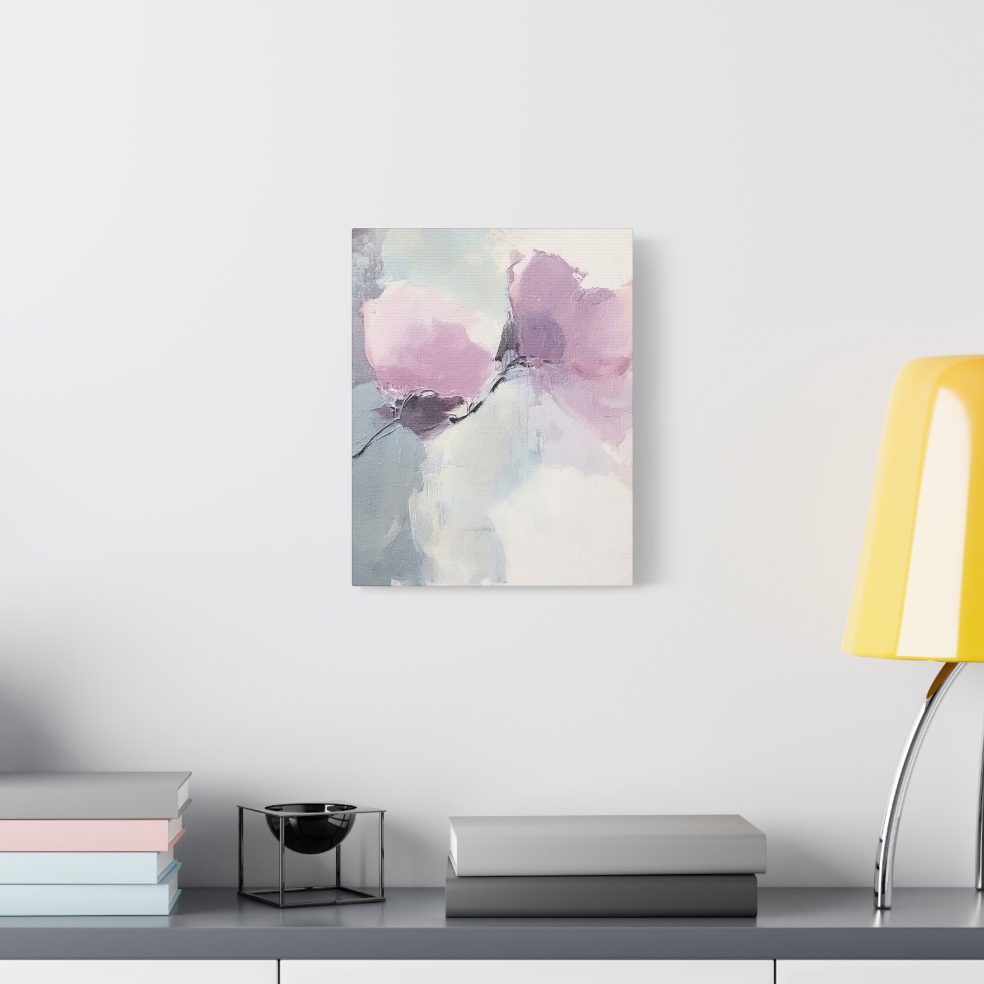 Lavender Roses Canvas Wall Art Vertical - Canvasses