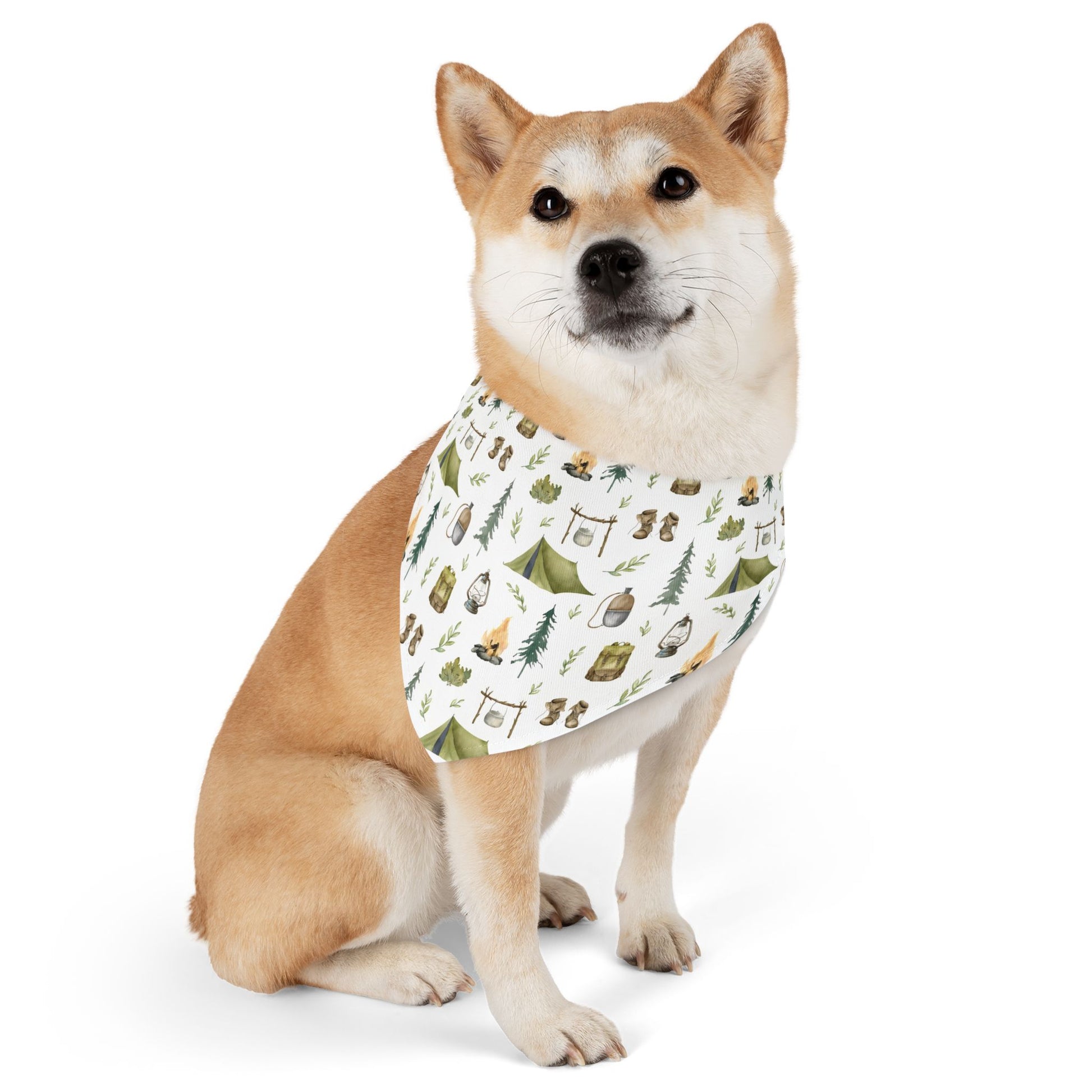 Camping Gear Pet Bandana Collar - Canvasses