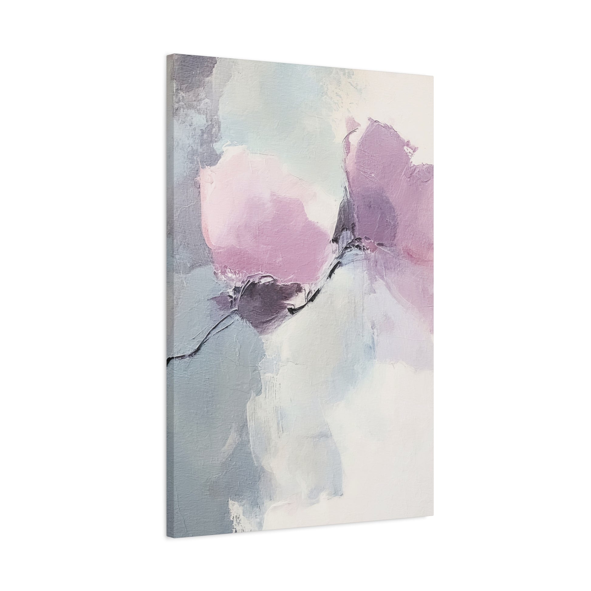 Lavender Roses Canvas Wall Art Vertical - Canvasses