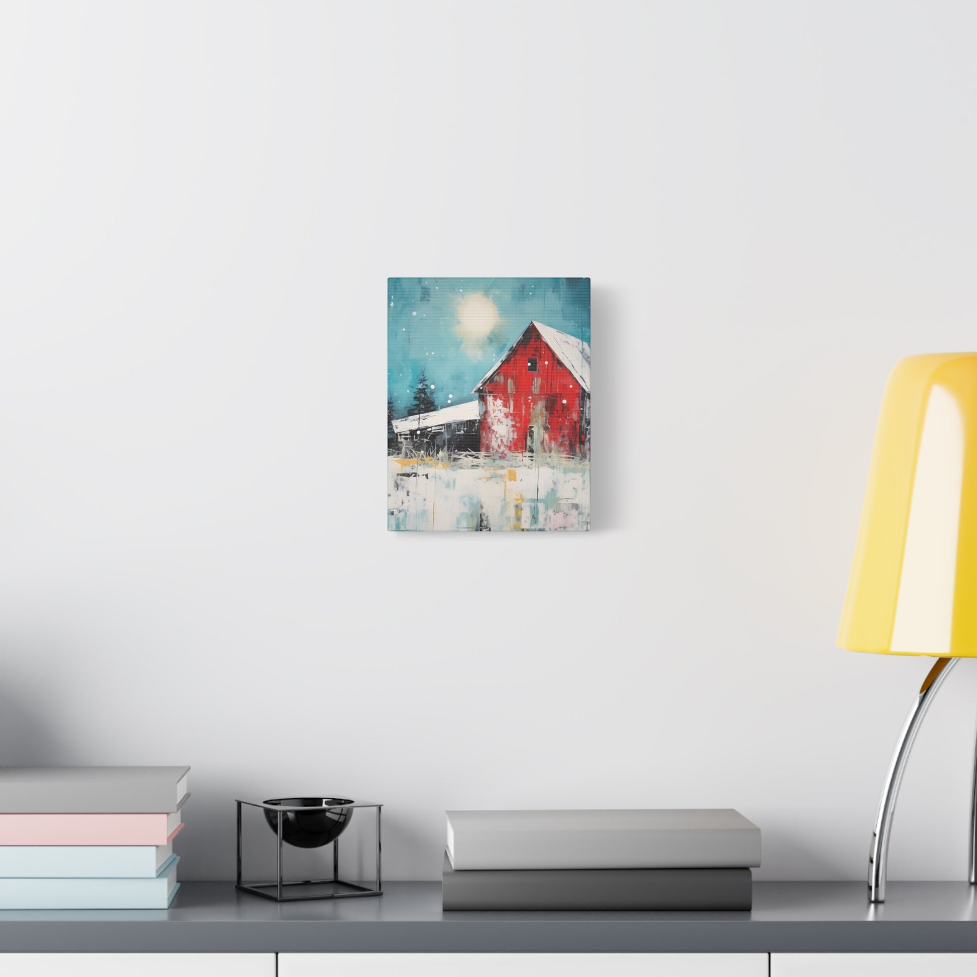 Red Refuge Canvas Wall Art Vertical - Canvasses