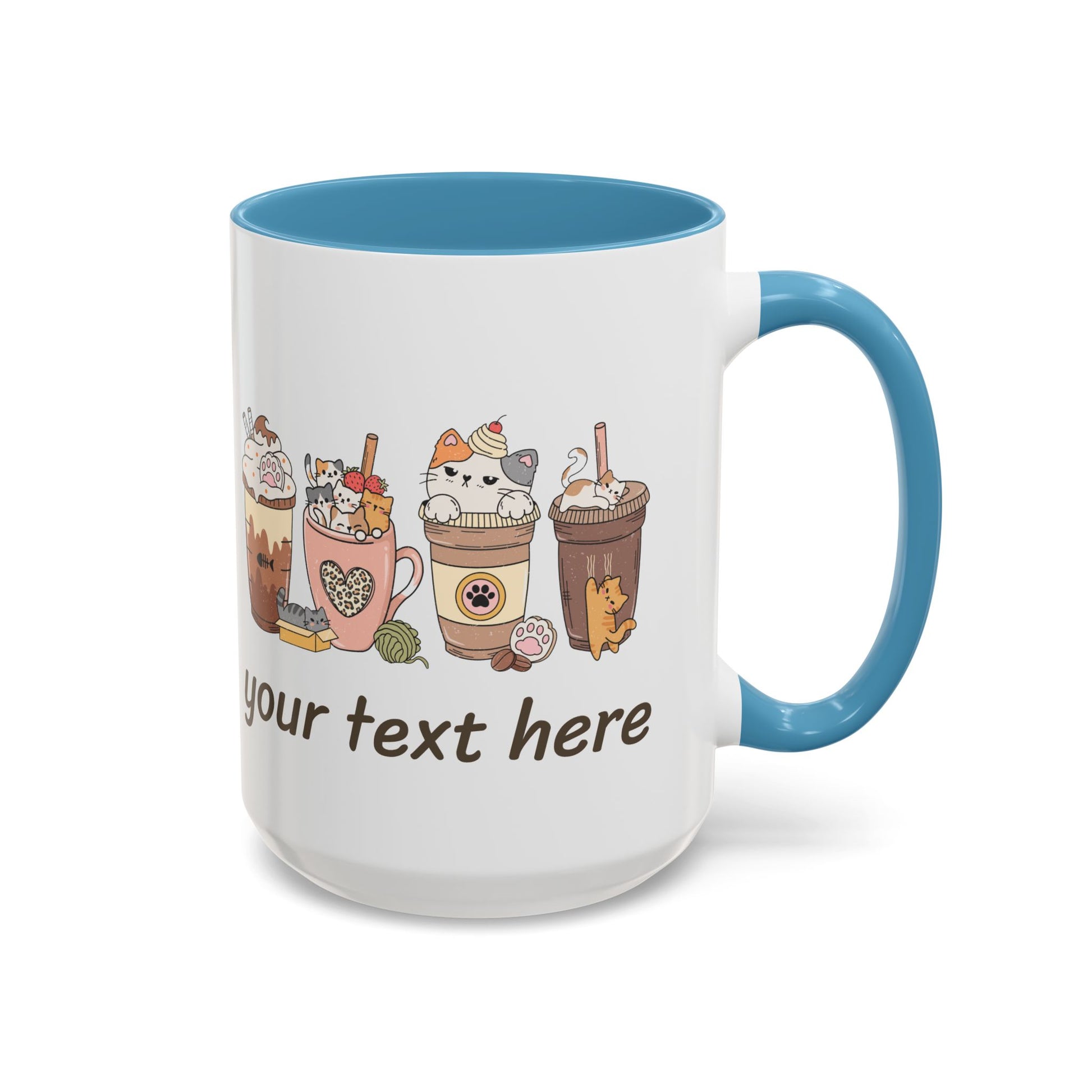Coffee & Cats Personalized Accent Mug - Canvasses