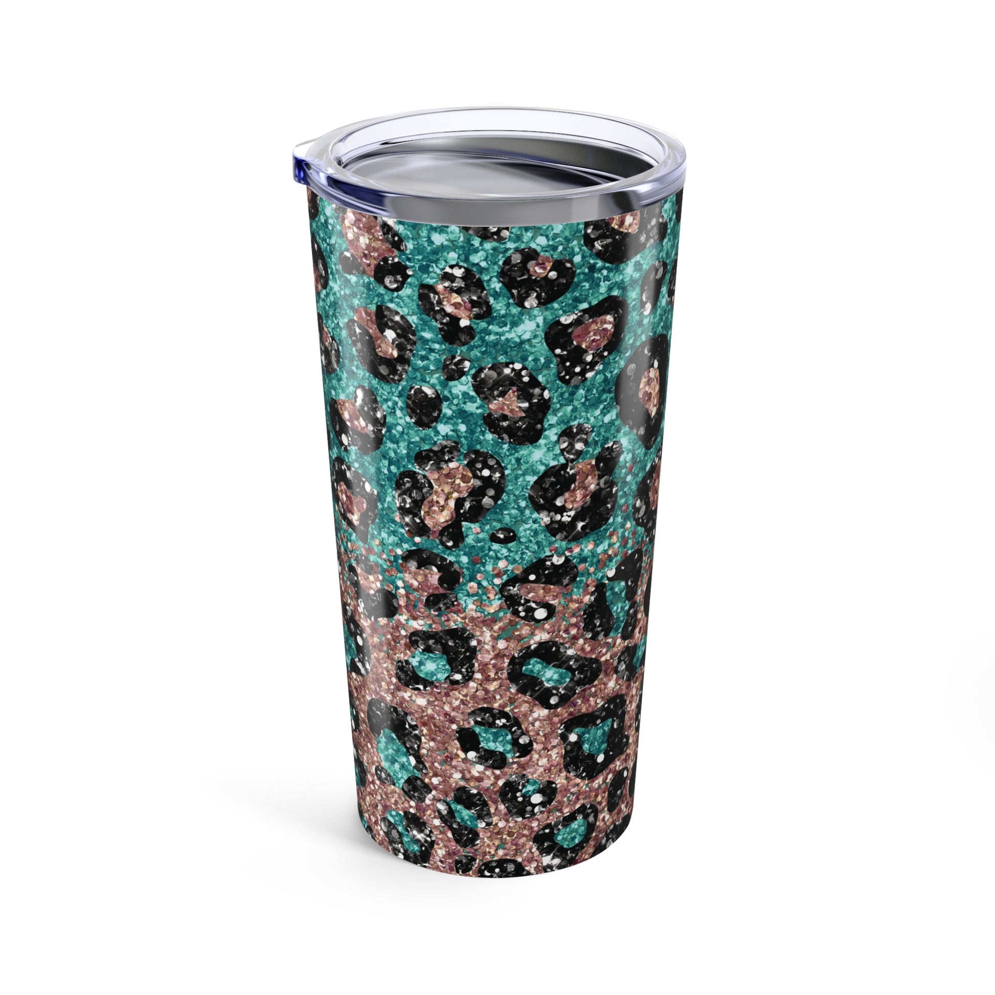 Rose Glitter Leopard 20 oz Stainless Steel Tumbler - Canvasses