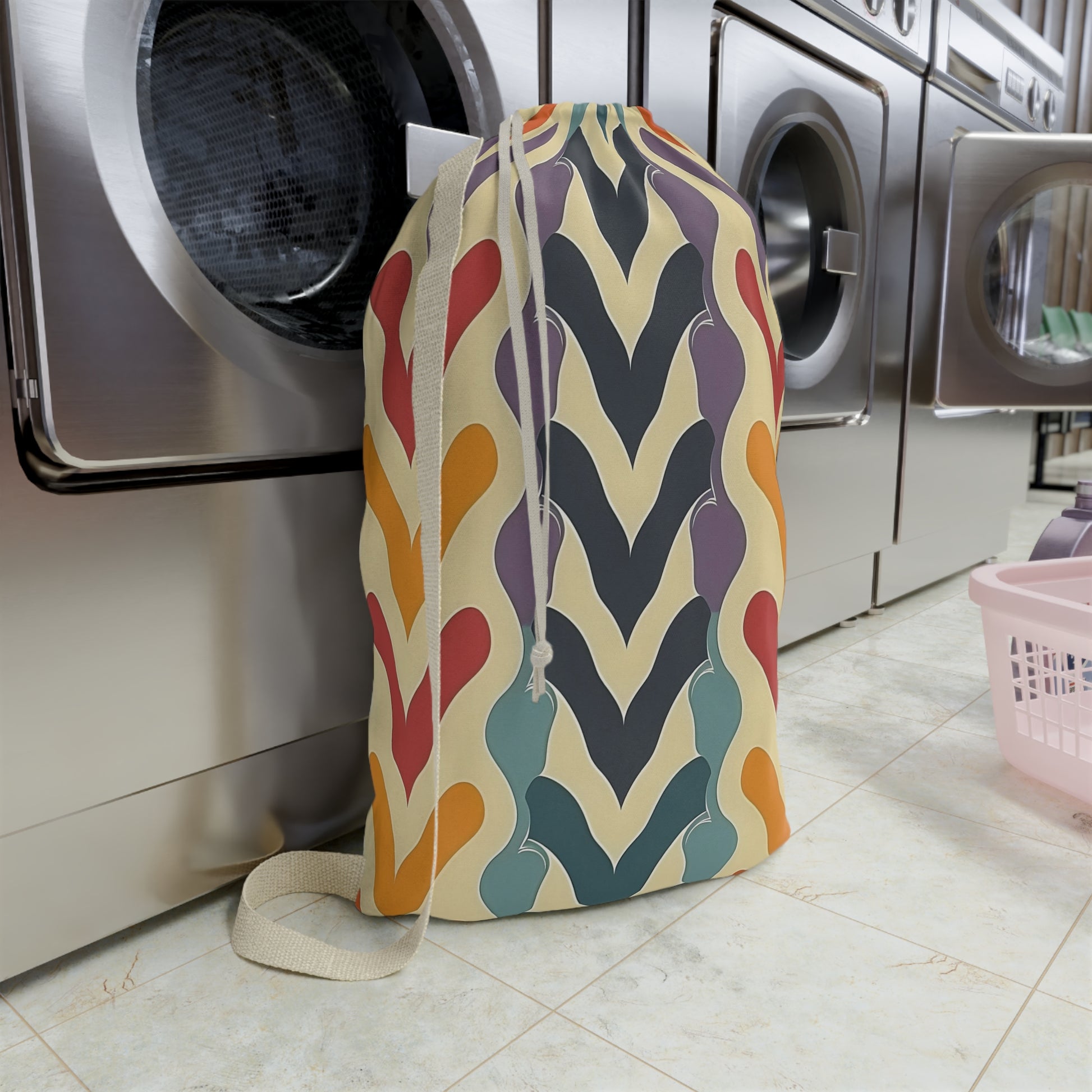 Retro Wave Laundry Bag - Canvasses