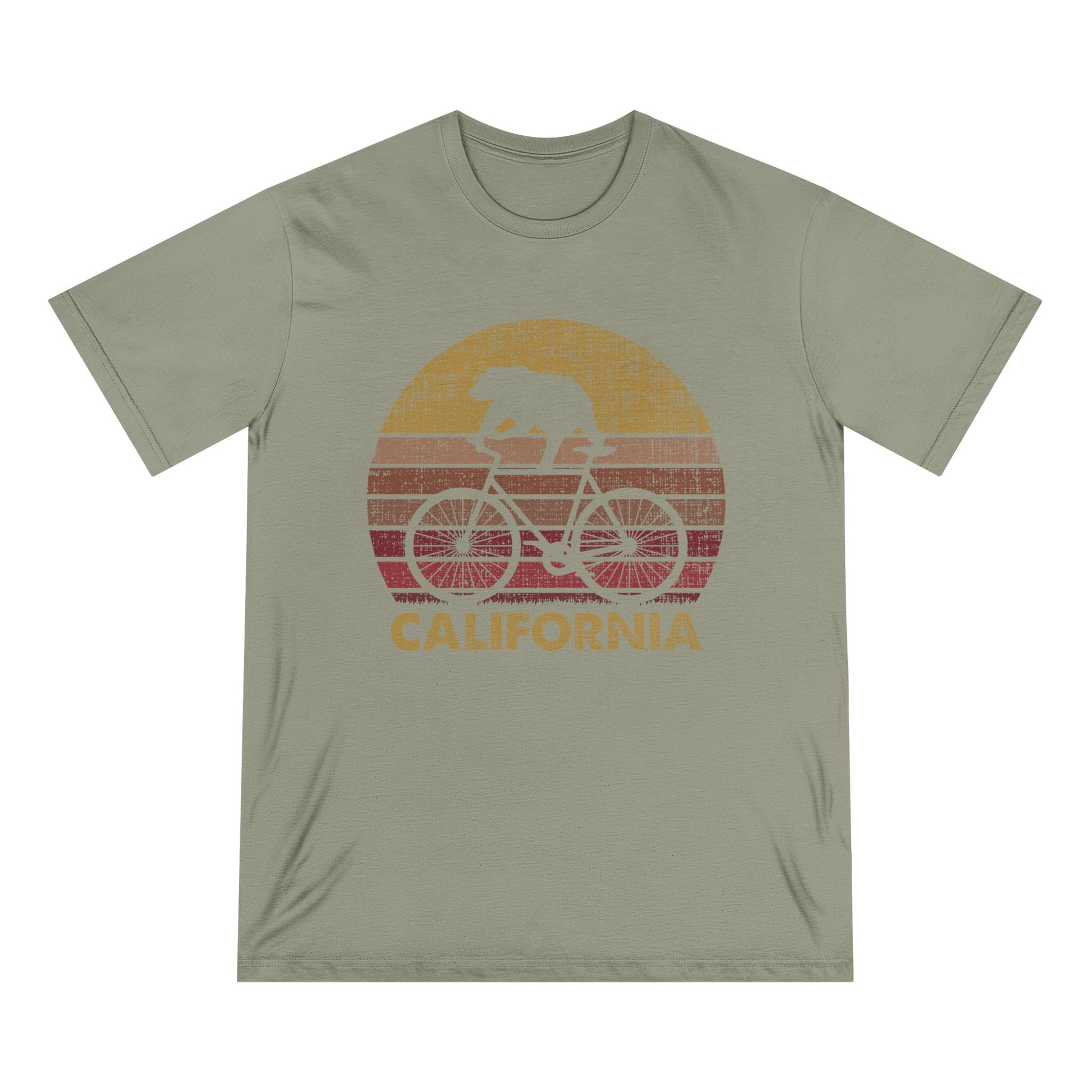 Cycling Bear Men 100% Organic Cotton Staple T-Shirt - Canvasses