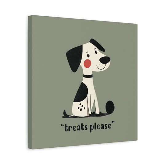 Treats Please Canvas Wall Art Square - Canvasses