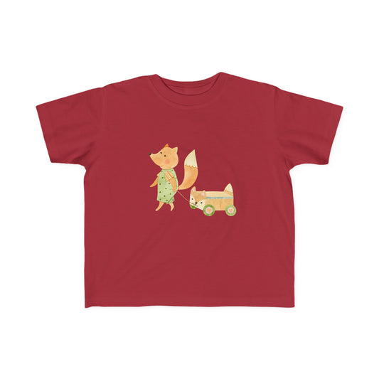 Fox Wagon Toddlers 100% Cotton T-Shirt