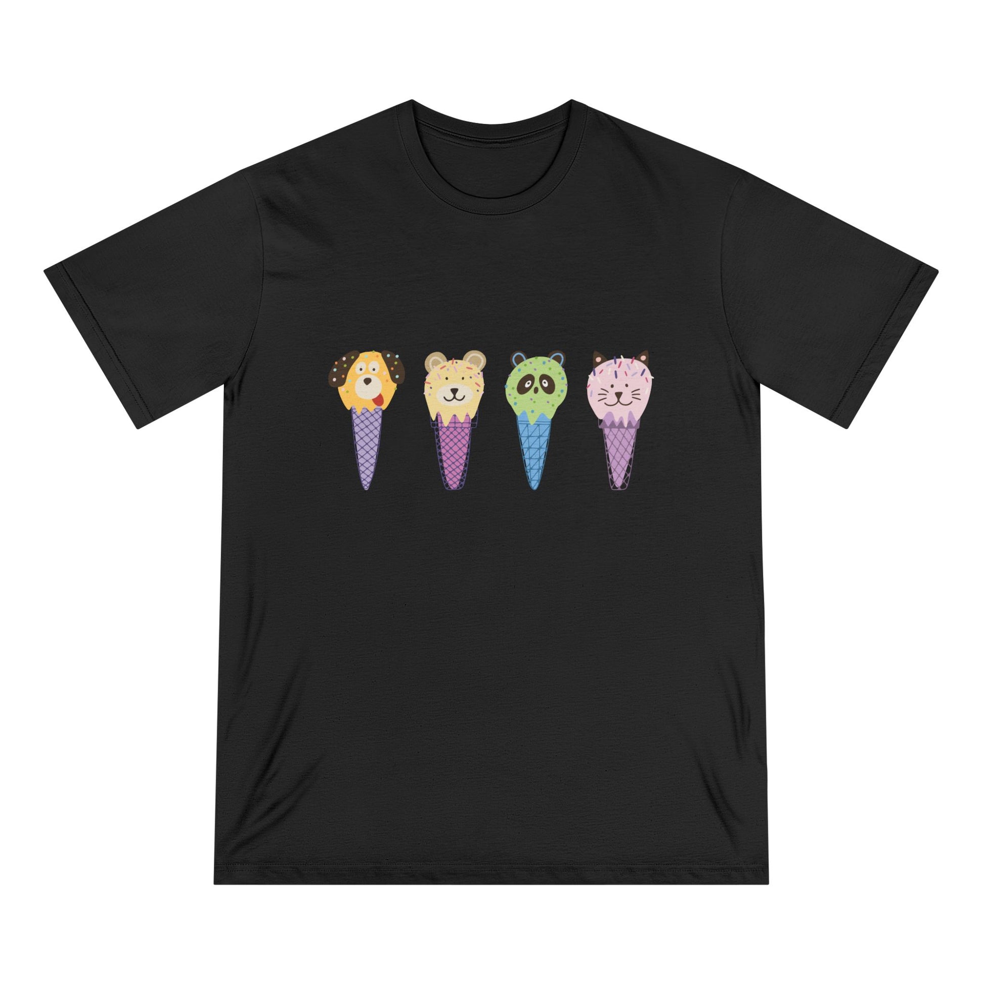 Ice Cream Animals Women 100% Organic Cotton T-Shirt - Canvasses