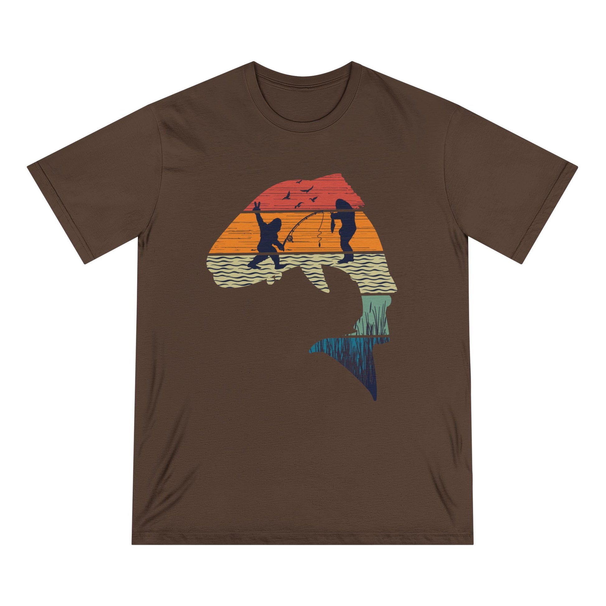 Fish Sasquatch Men 100% Organic Cotton Staple T-Shirt - Canvasses