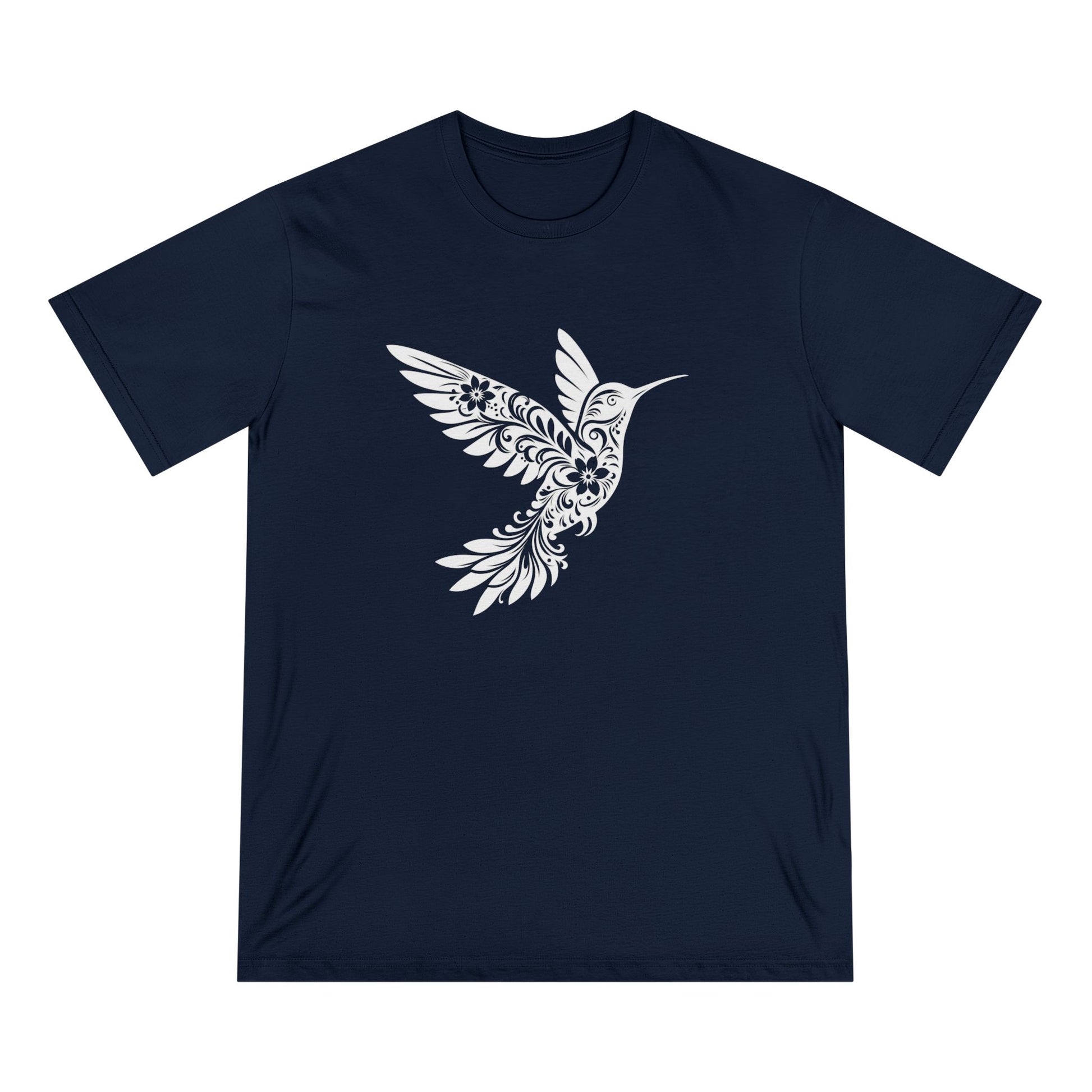 Floral Hummingbird Women 100% Organic Cotton T-Shirt - Canvasses