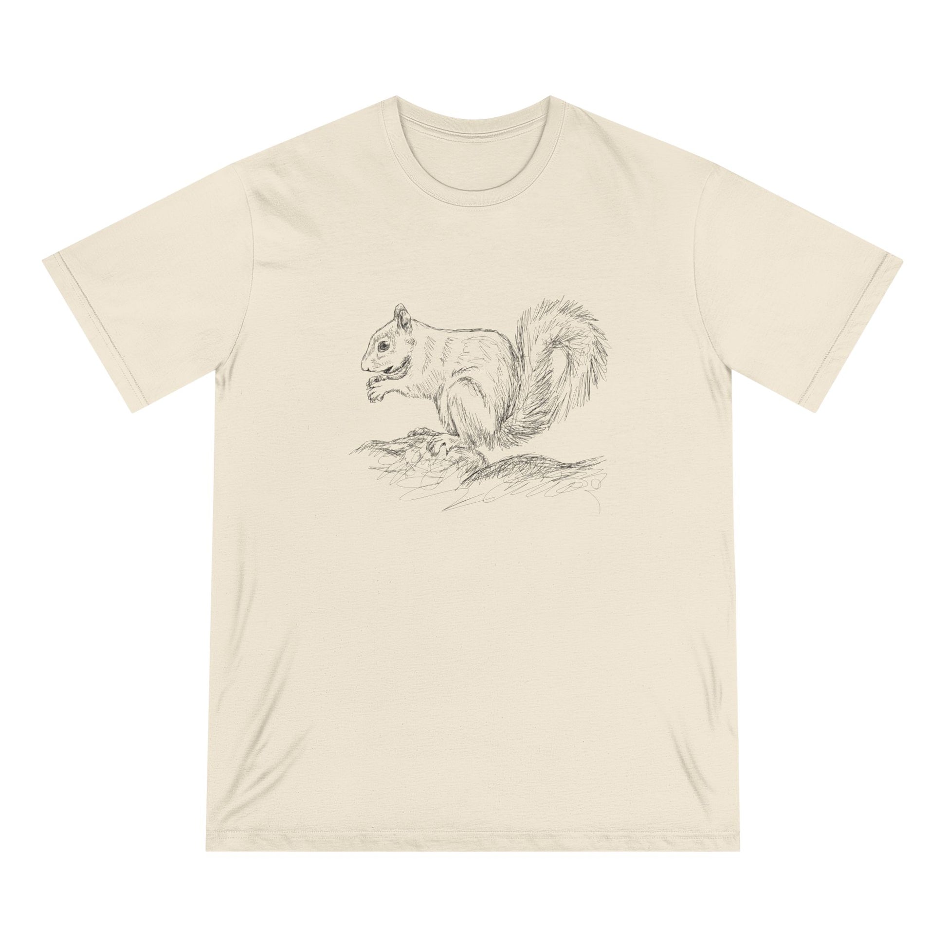 Squirrel Sketch Women 100% Organic Cotton T-Shirt - Canvasses