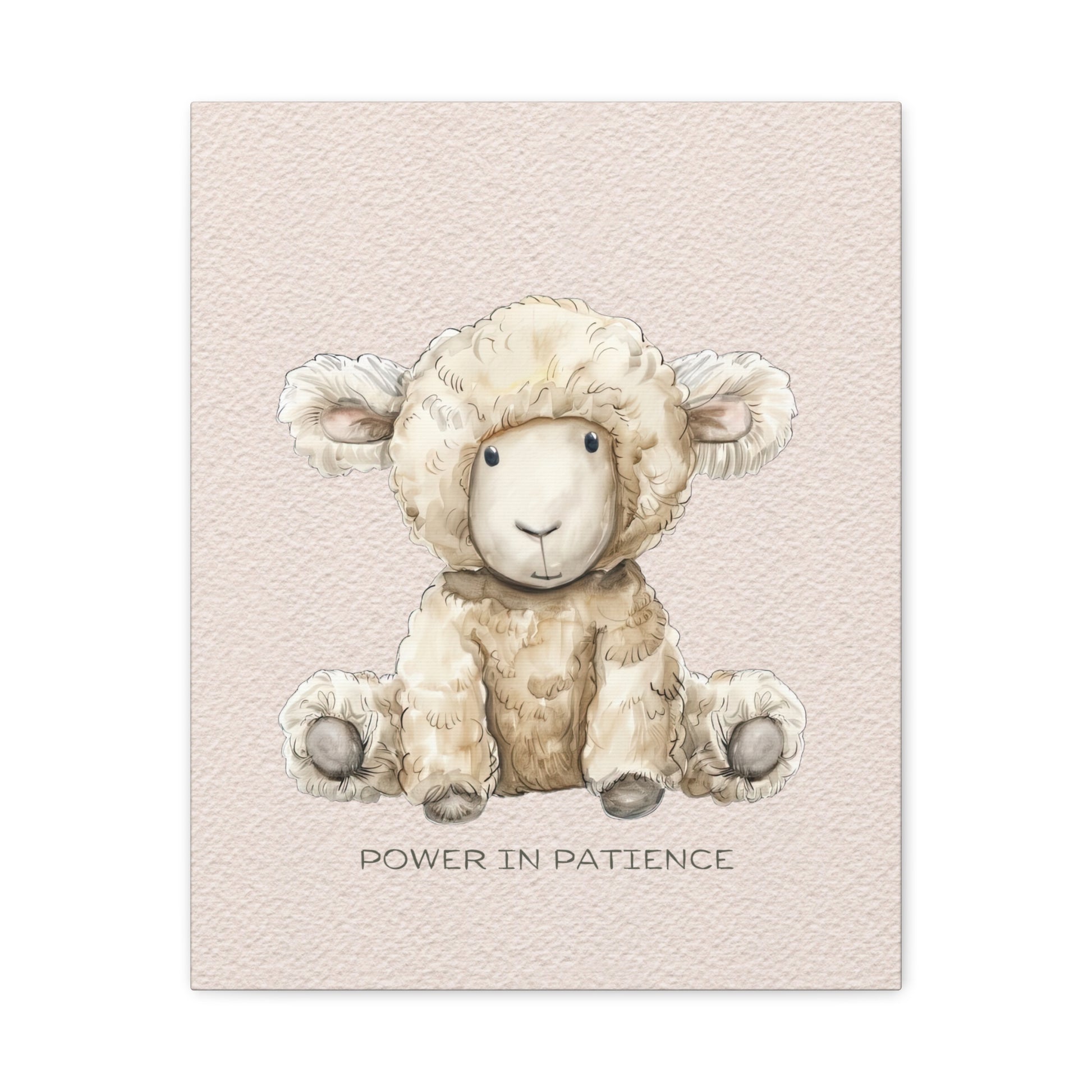 Power in Patience Canvas Wall Art Vertical - Canvasses