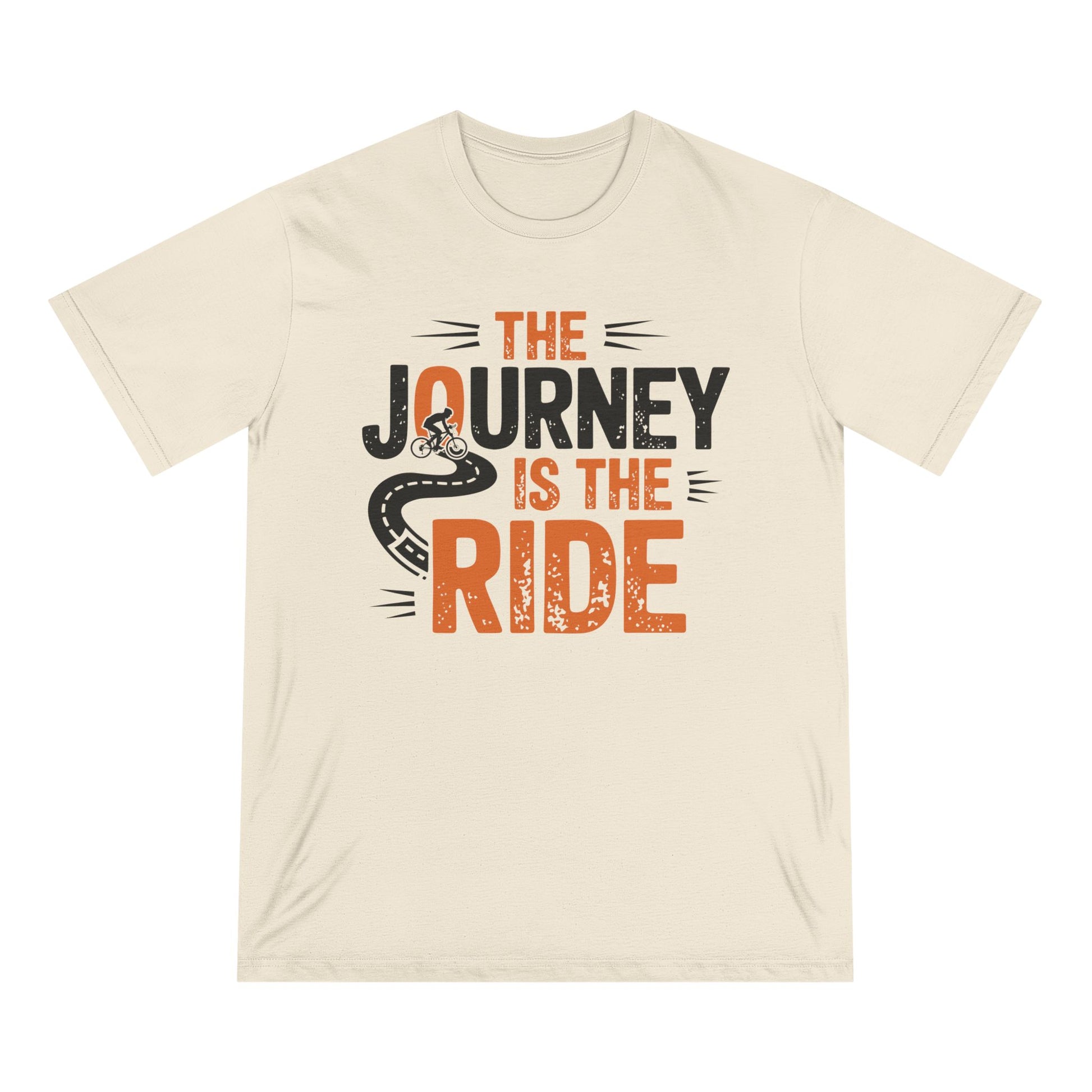Bike Journey Men 100% Organic Cotton Staple T-Shirt - Canvasses