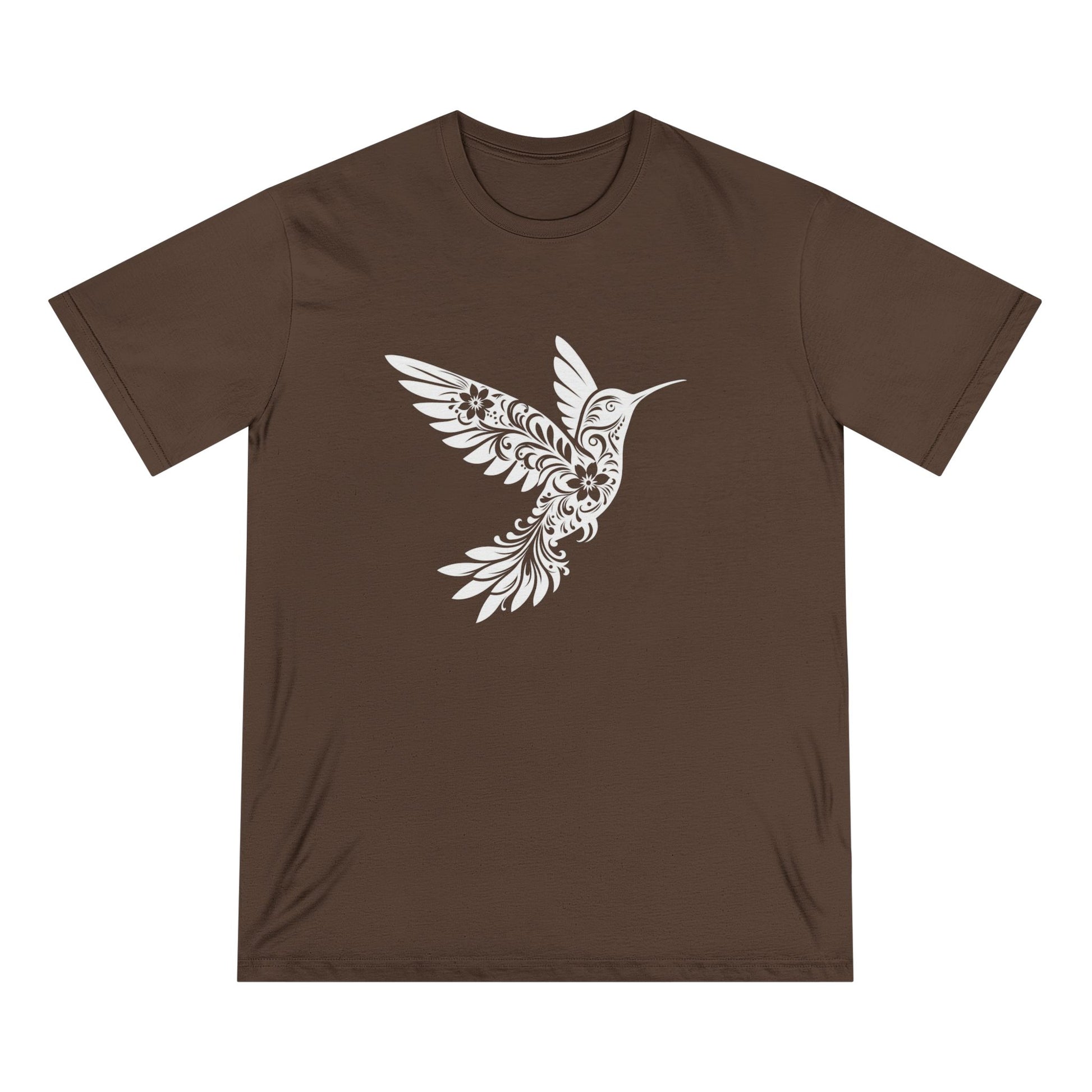 Floral Hummingbird Women 100% Organic Cotton T-Shirt - Canvasses