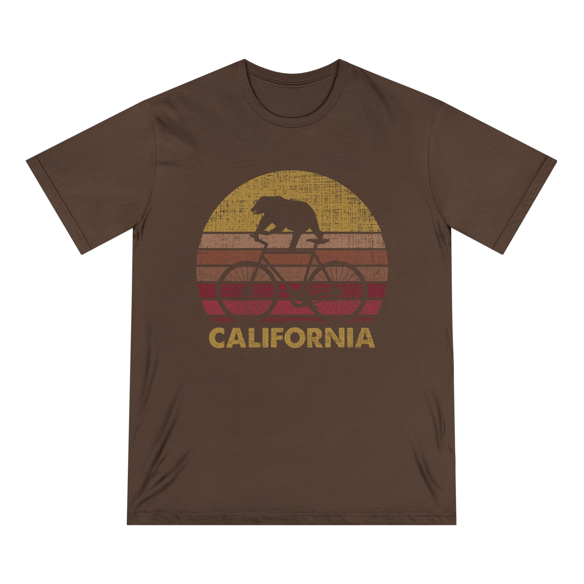 Cycling Bear Men 100% Organic Cotton Staple T-Shirt - Canvasses
