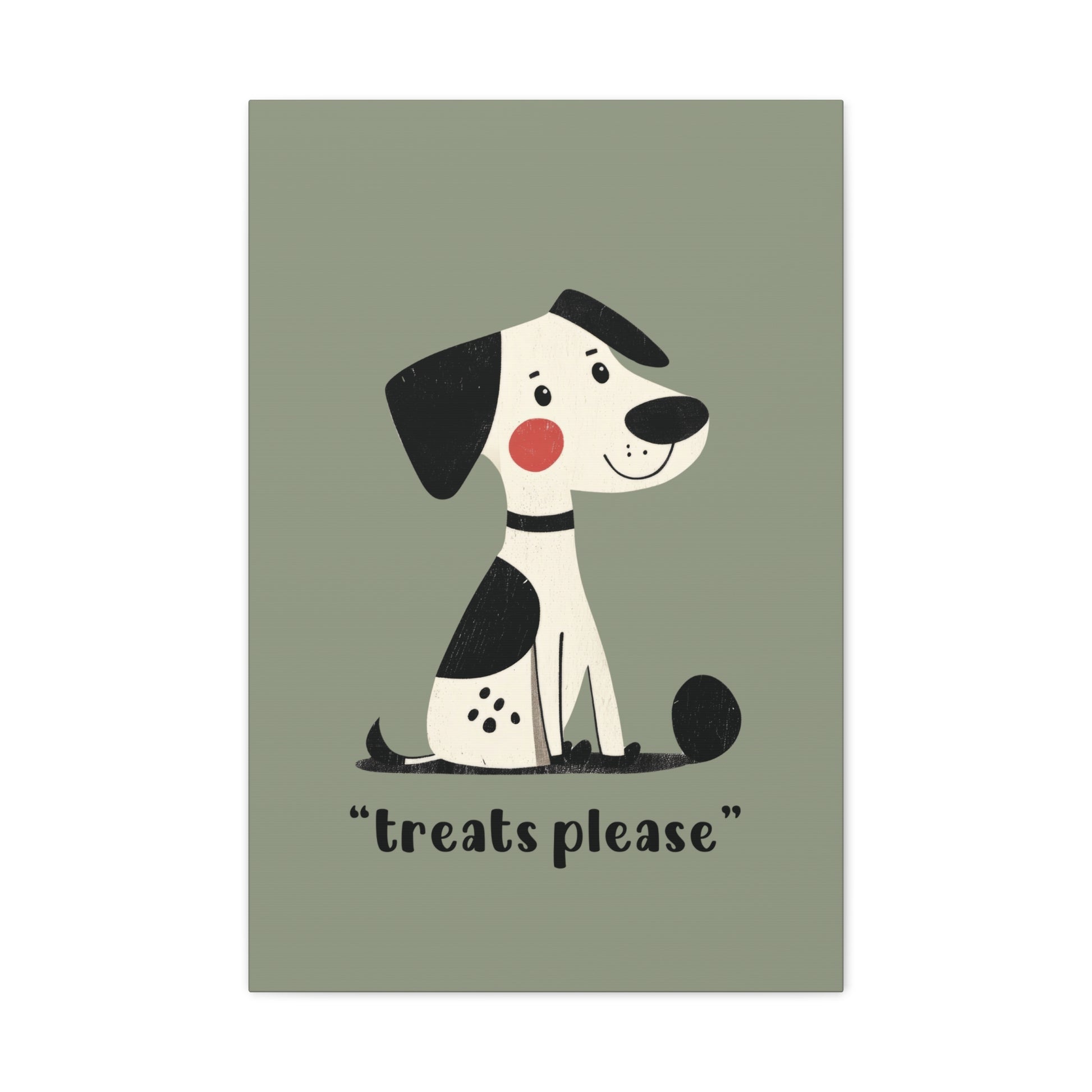 Treats Please Canvas Wall Art Vertical - Canvasses