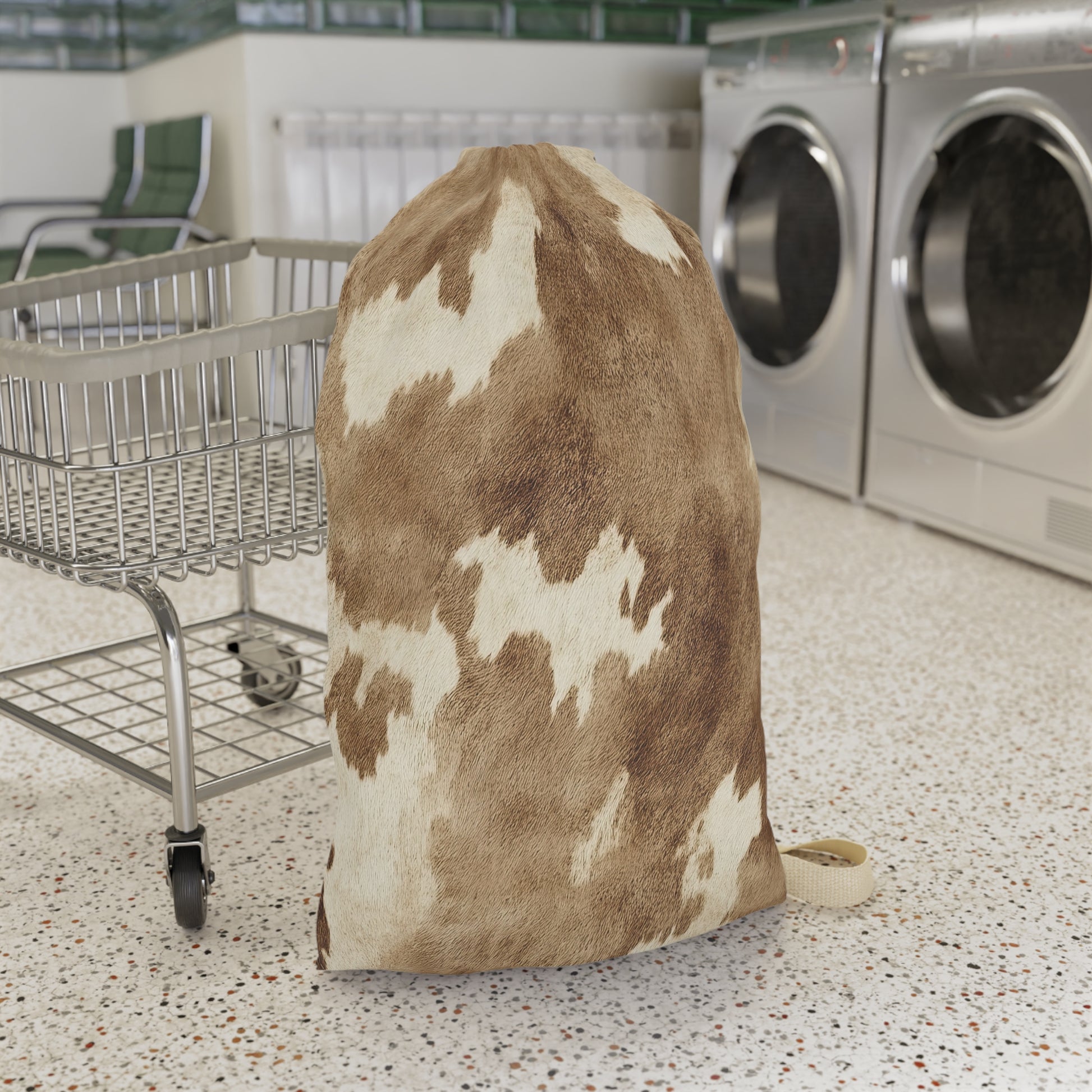 Cowhide Prints Laundry Bag - Canvasses