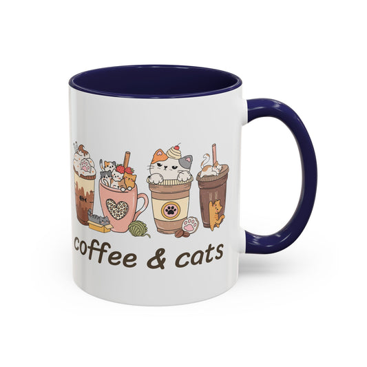Coffee & Cats Accent Mug - Canvasses