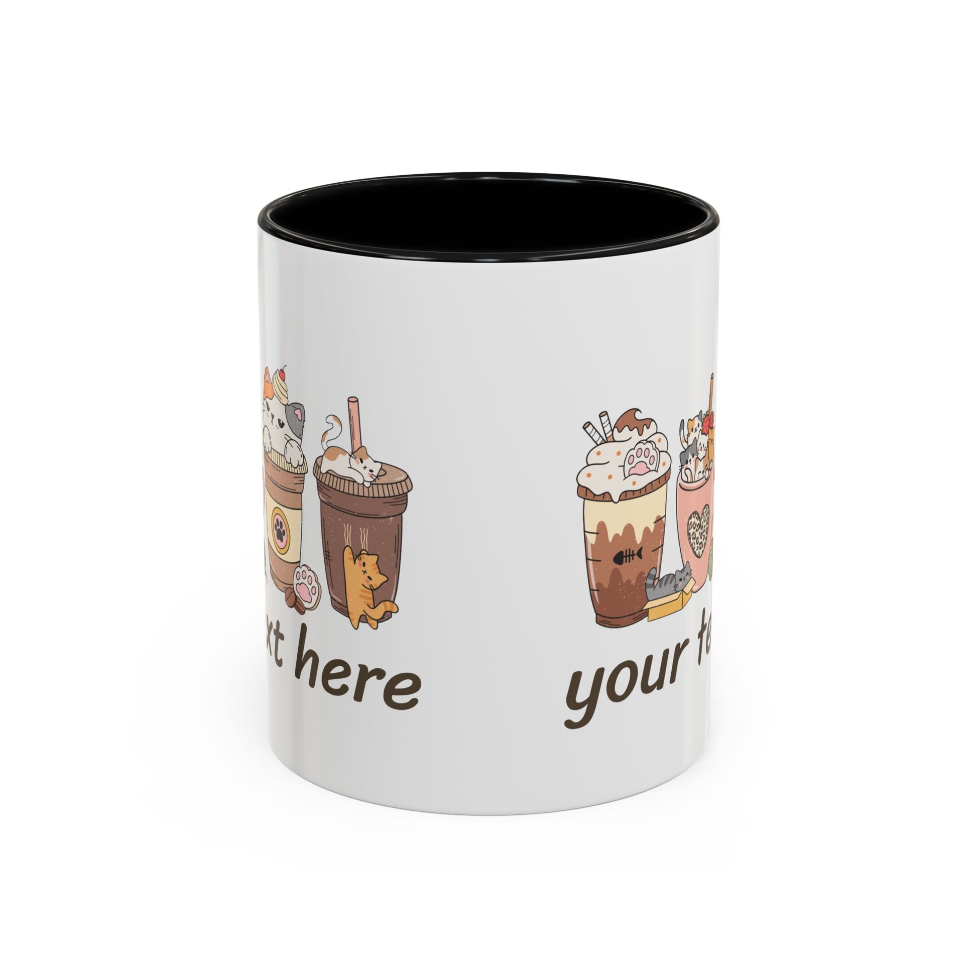 Coffee & Cats Personalized Accent Mug - Canvasses