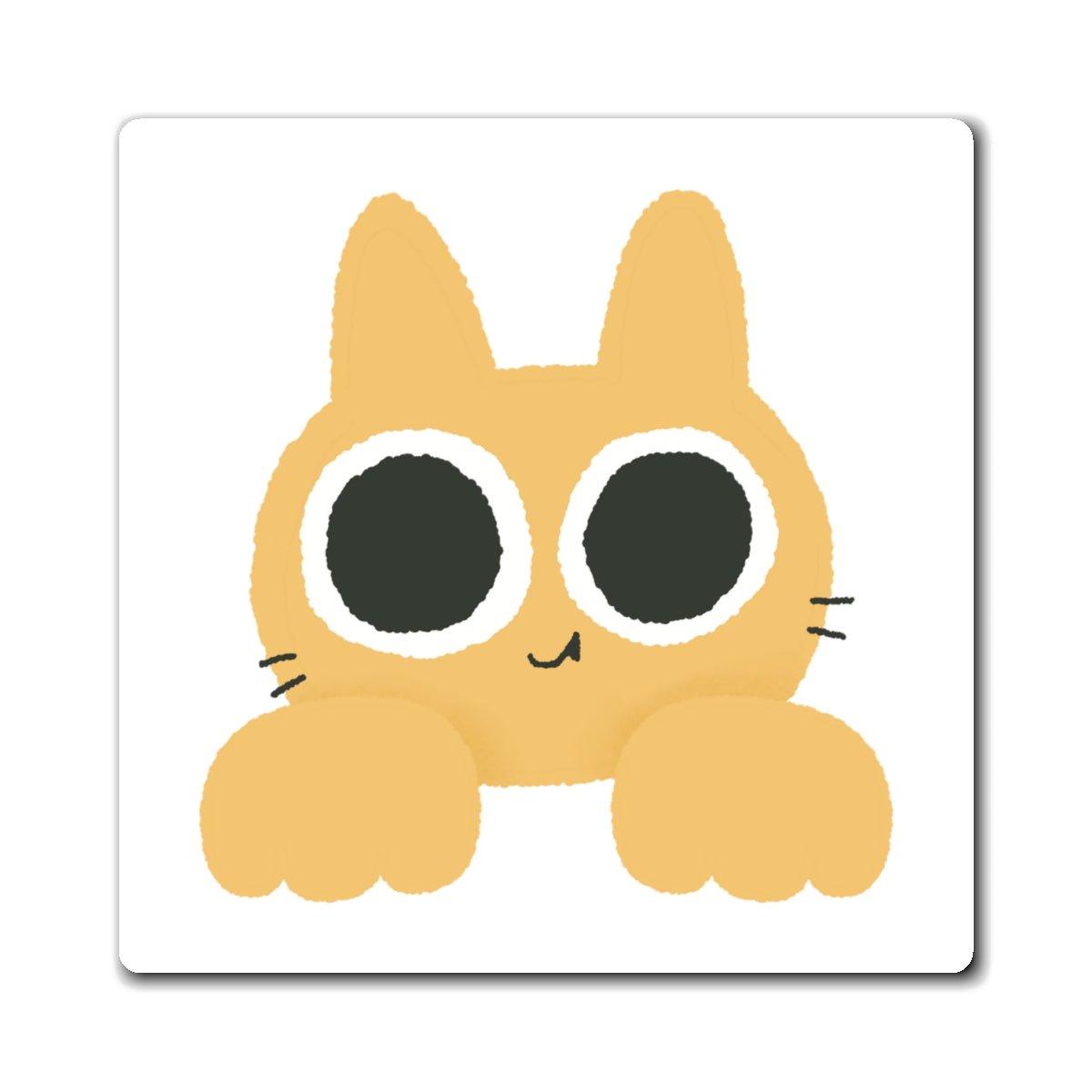 Sunny Peeker Square Magnet - Canvasses