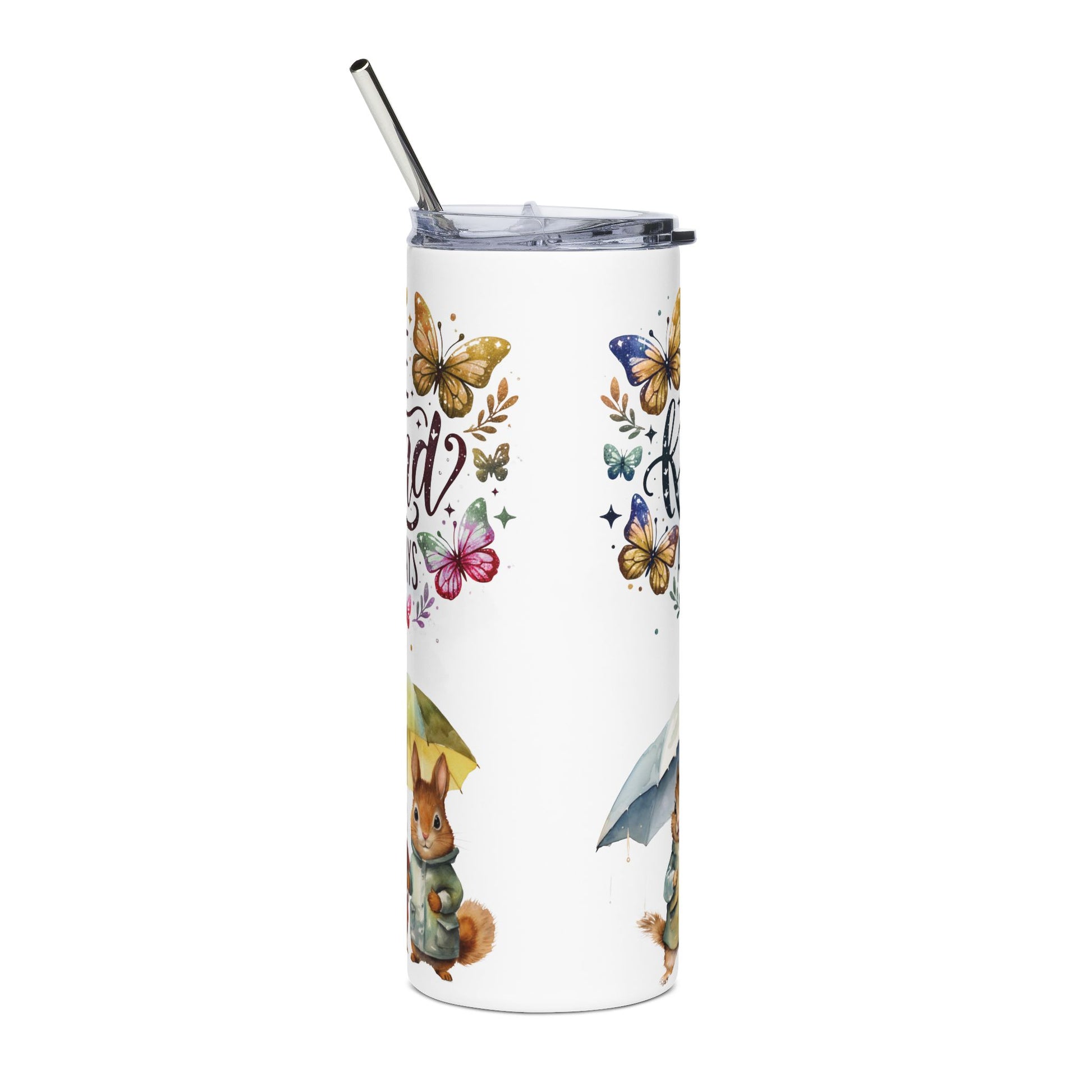 Kind Squirrel 20 oz Skinny Tumbler - Canvasses